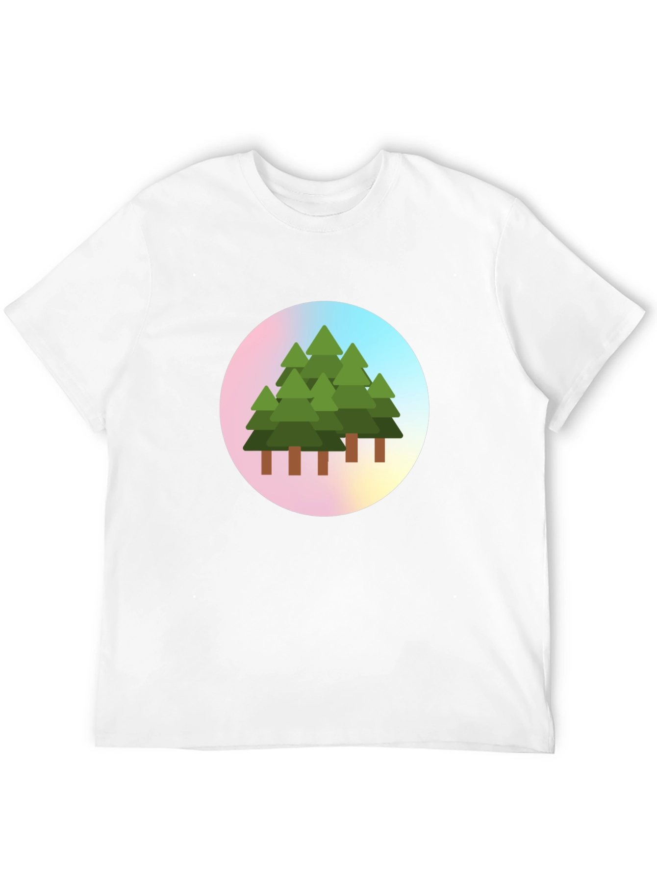 Nature Trees Graphic Print T-Shirt