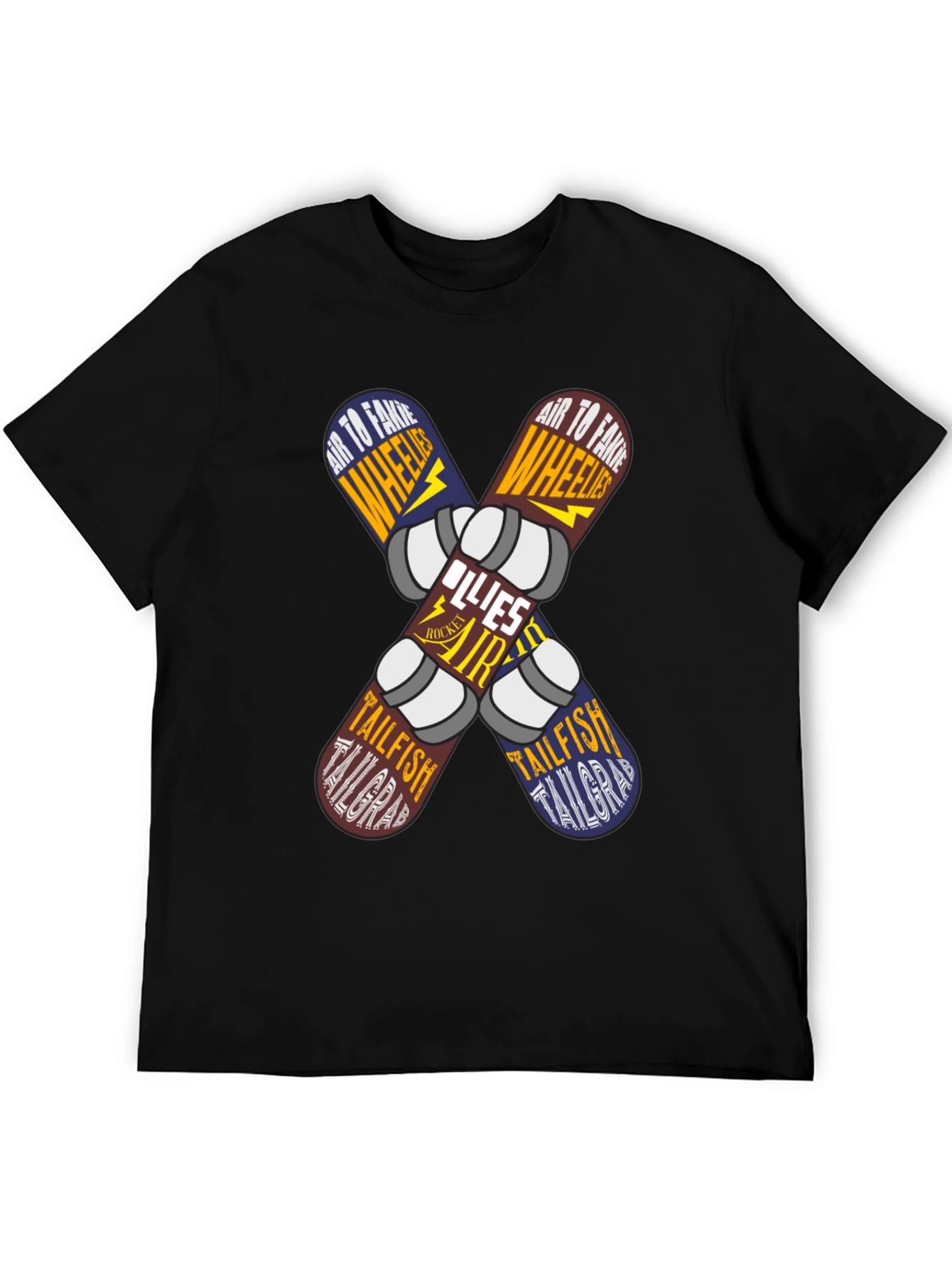 Skateboard Trick List Graphic Tee