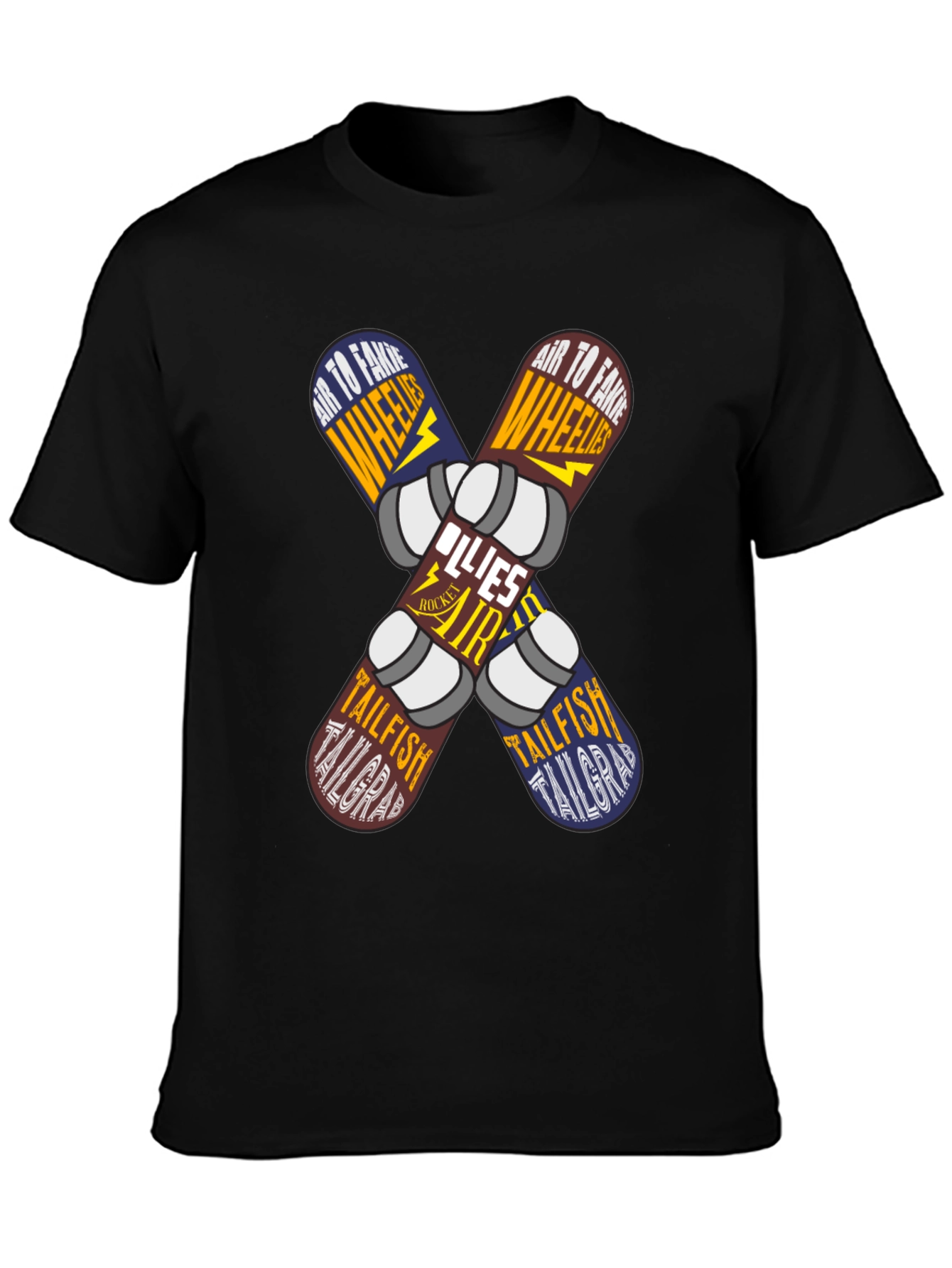 Skateboard Trick List Graphic Tee
