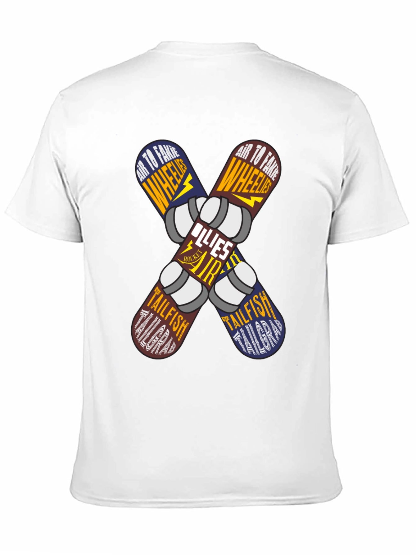 Skateboard Trick List Graphic Tee