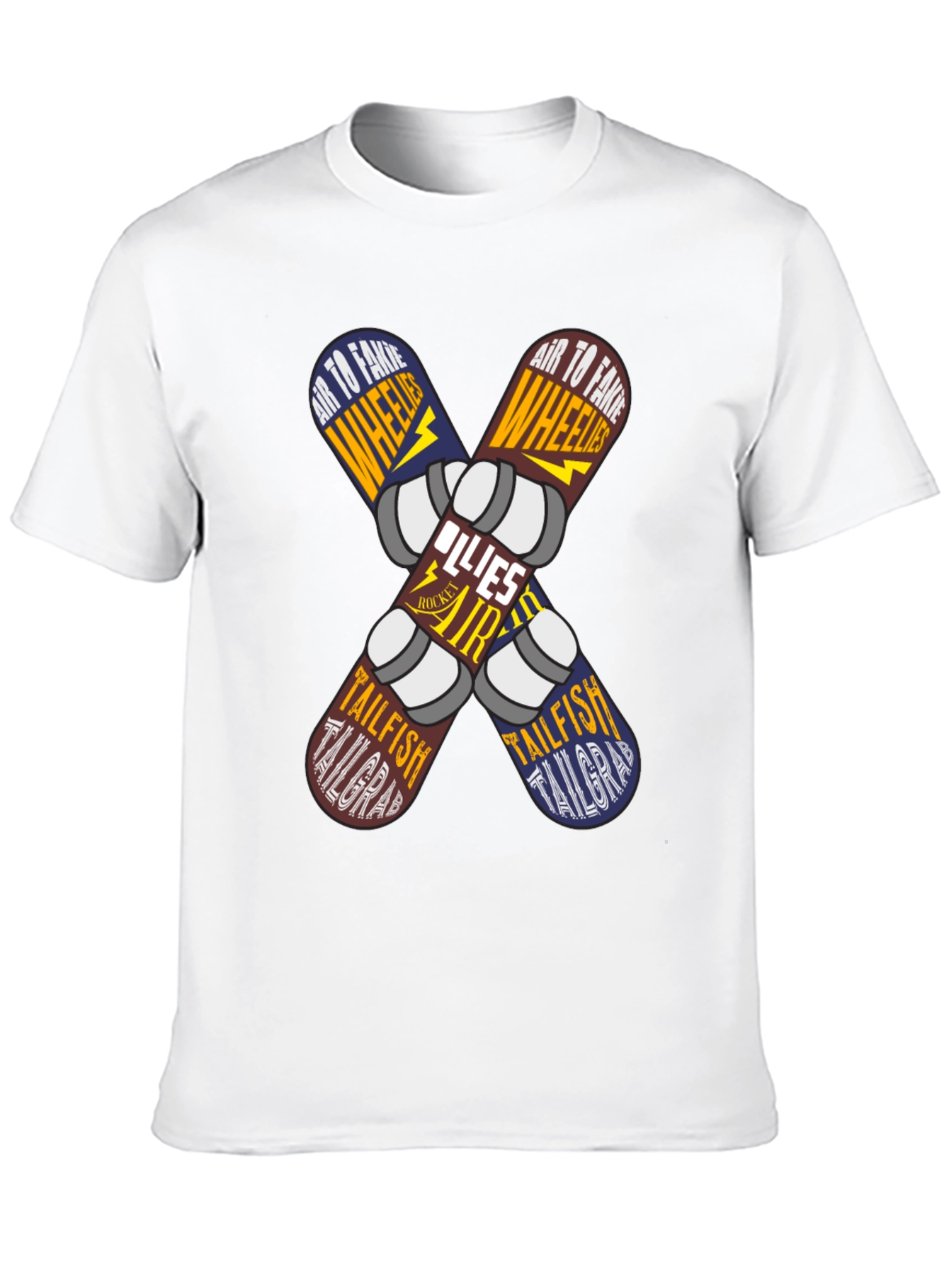 Skateboard Trick List Graphic Tee