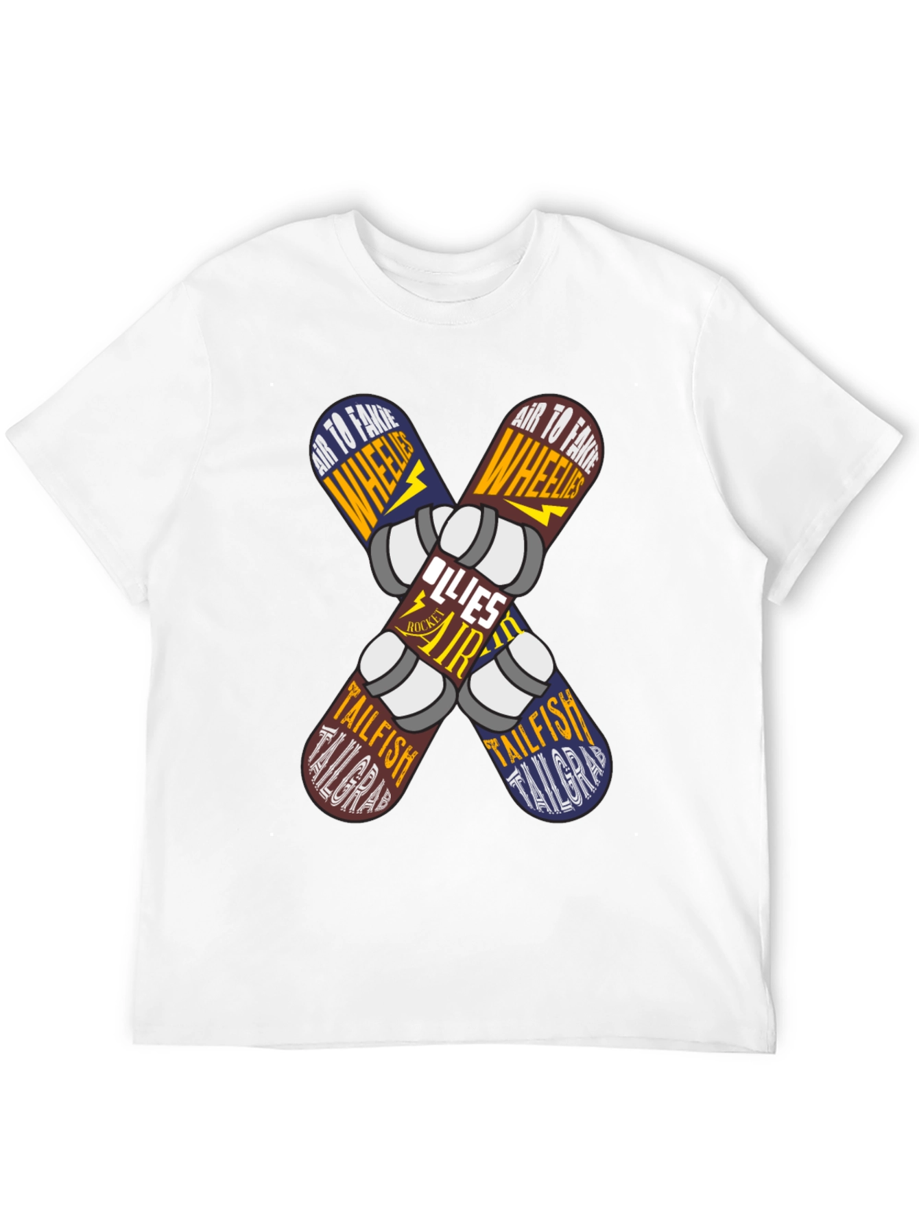 Skateboard Trick List Graphic Tee