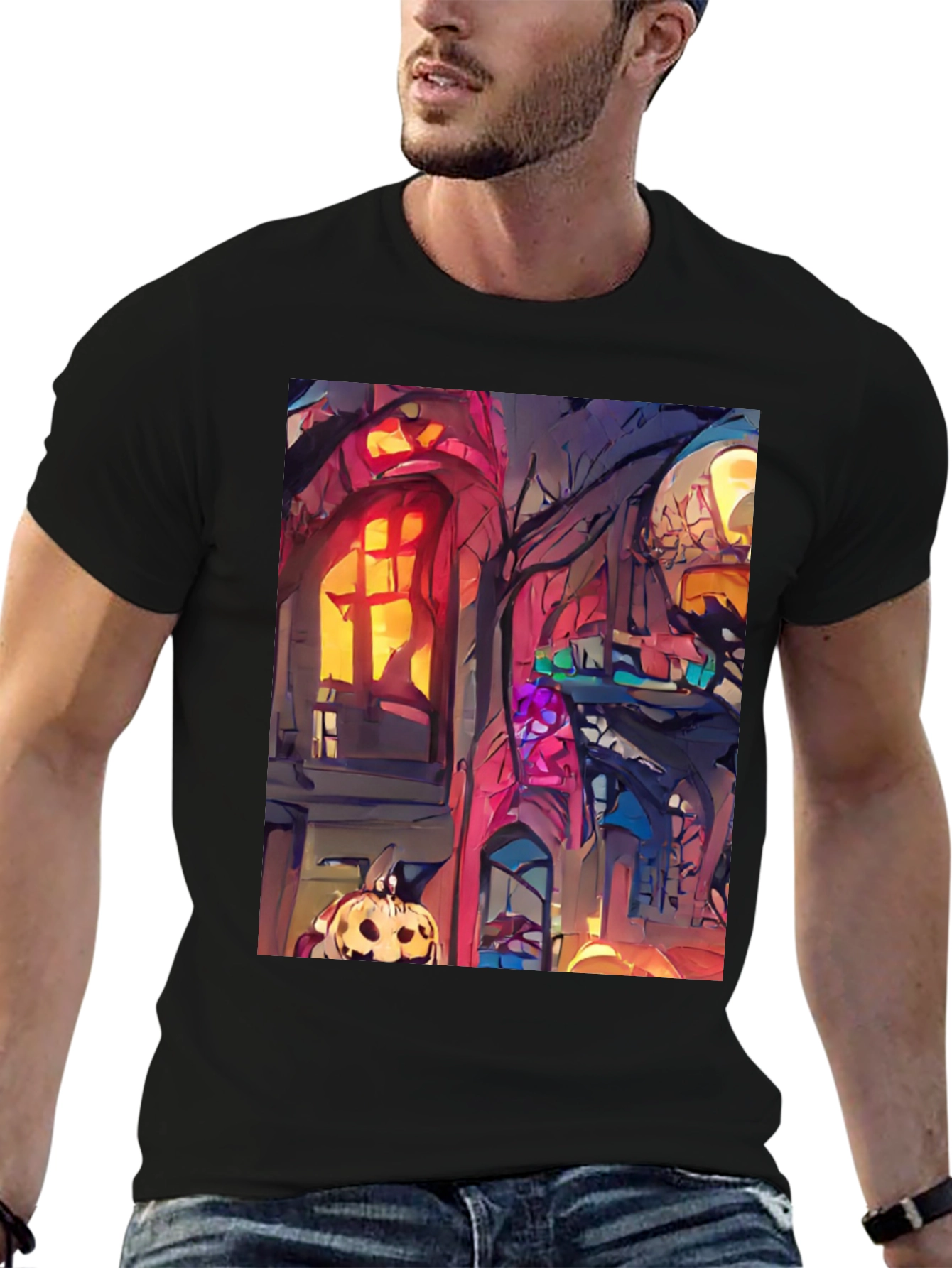 Spooky Halloween House T-Shirt