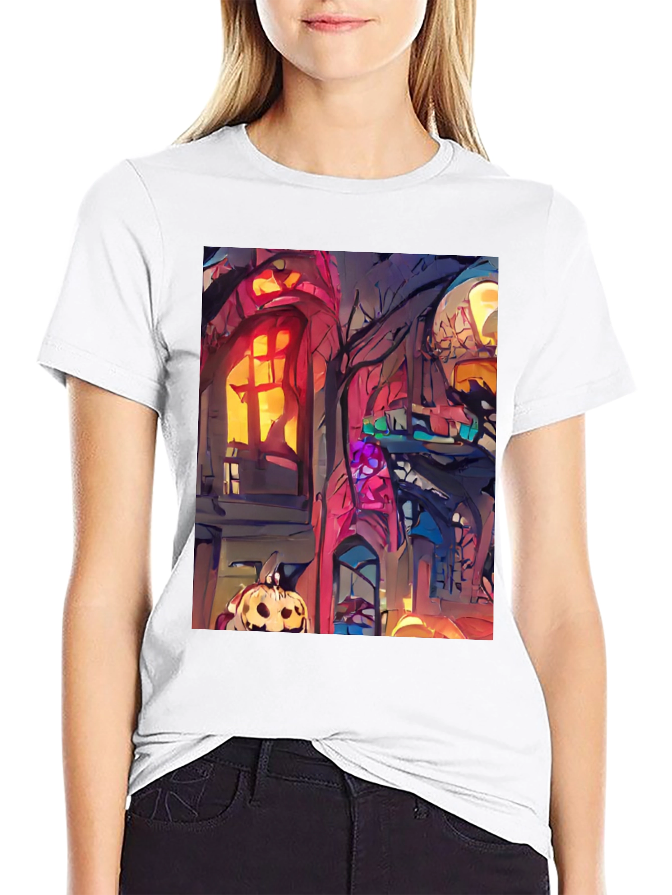 Spooky Halloween House T-Shirt