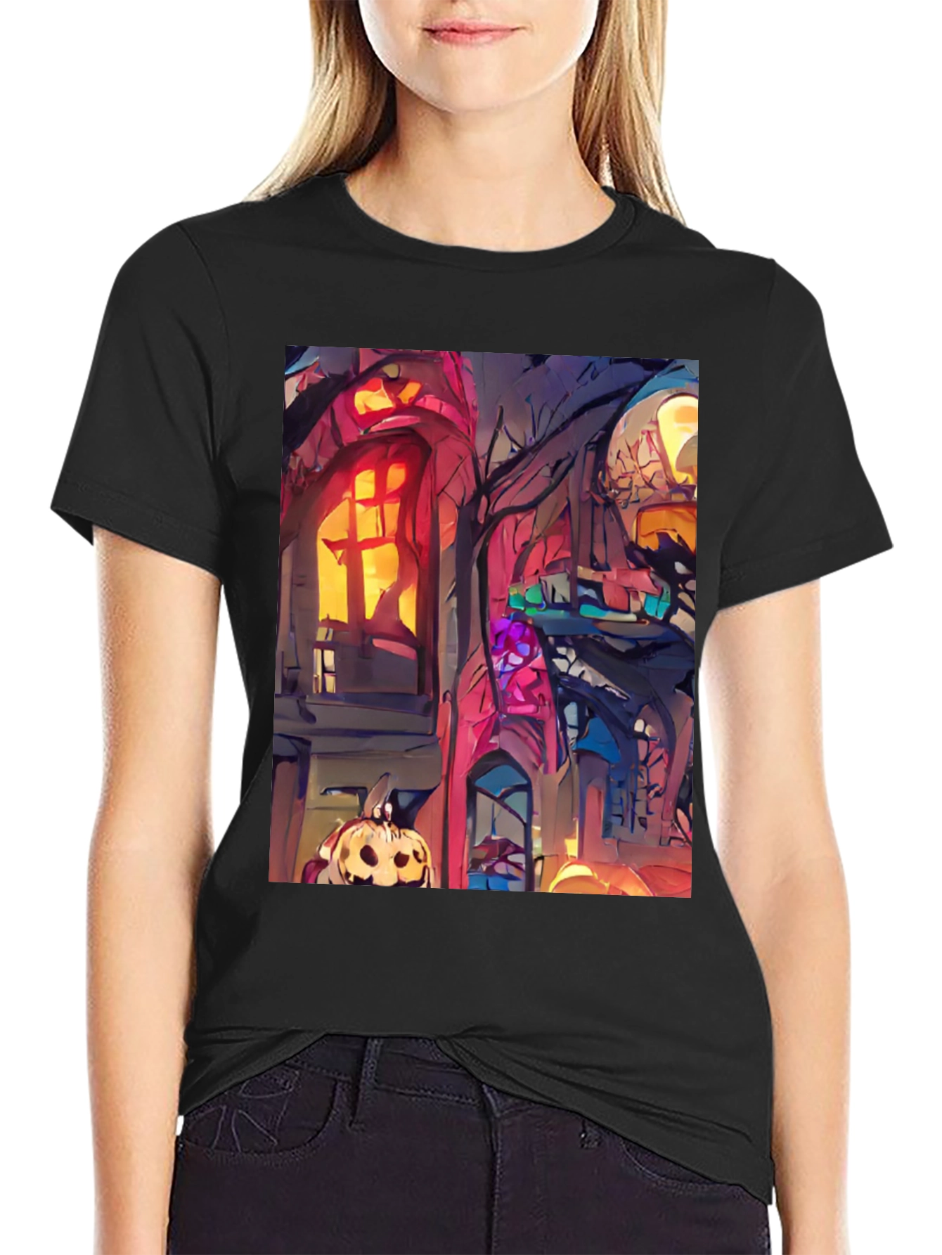 Spooky Halloween House T-Shirt
