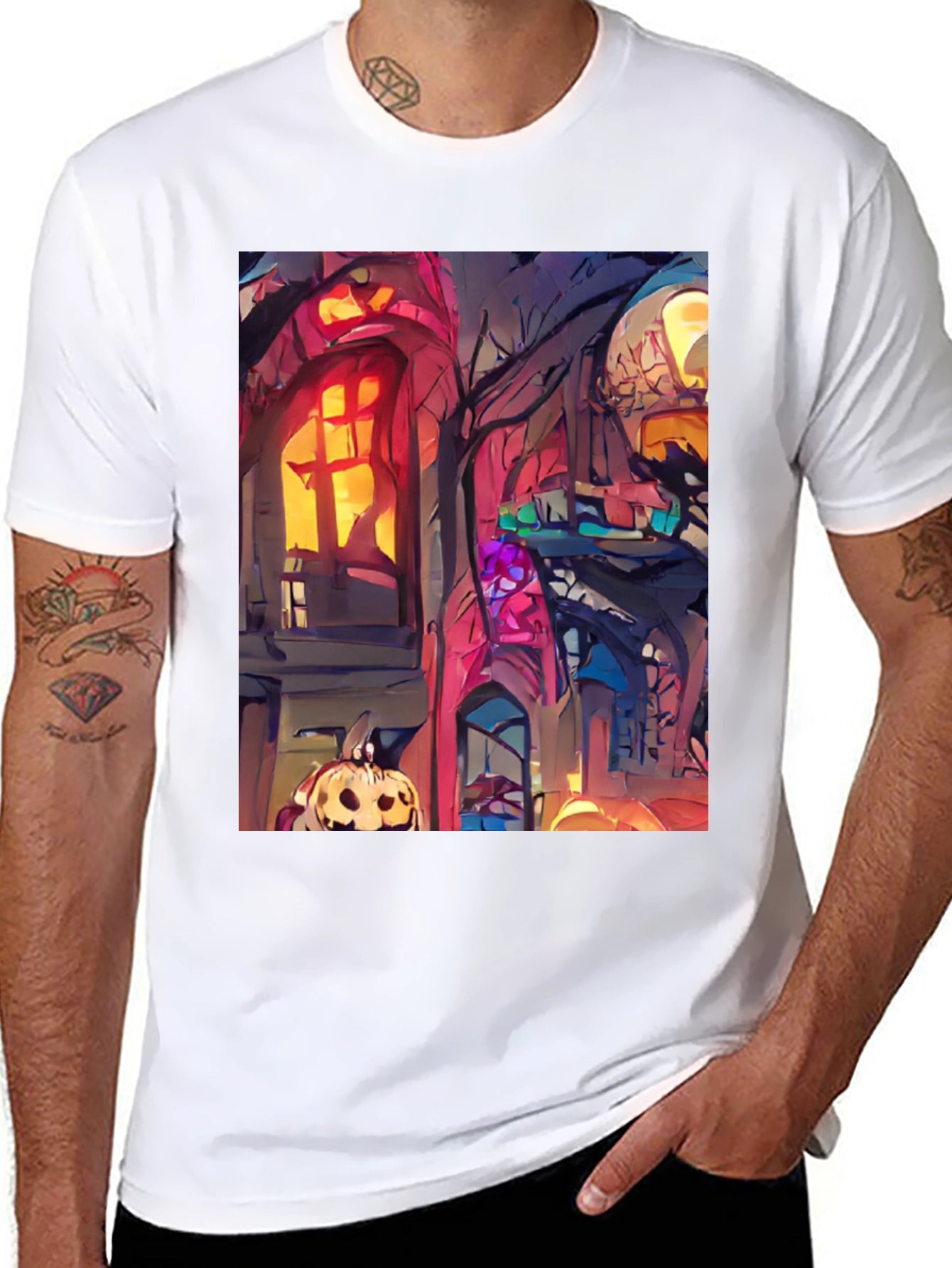 Spooky Halloween House T-Shirt