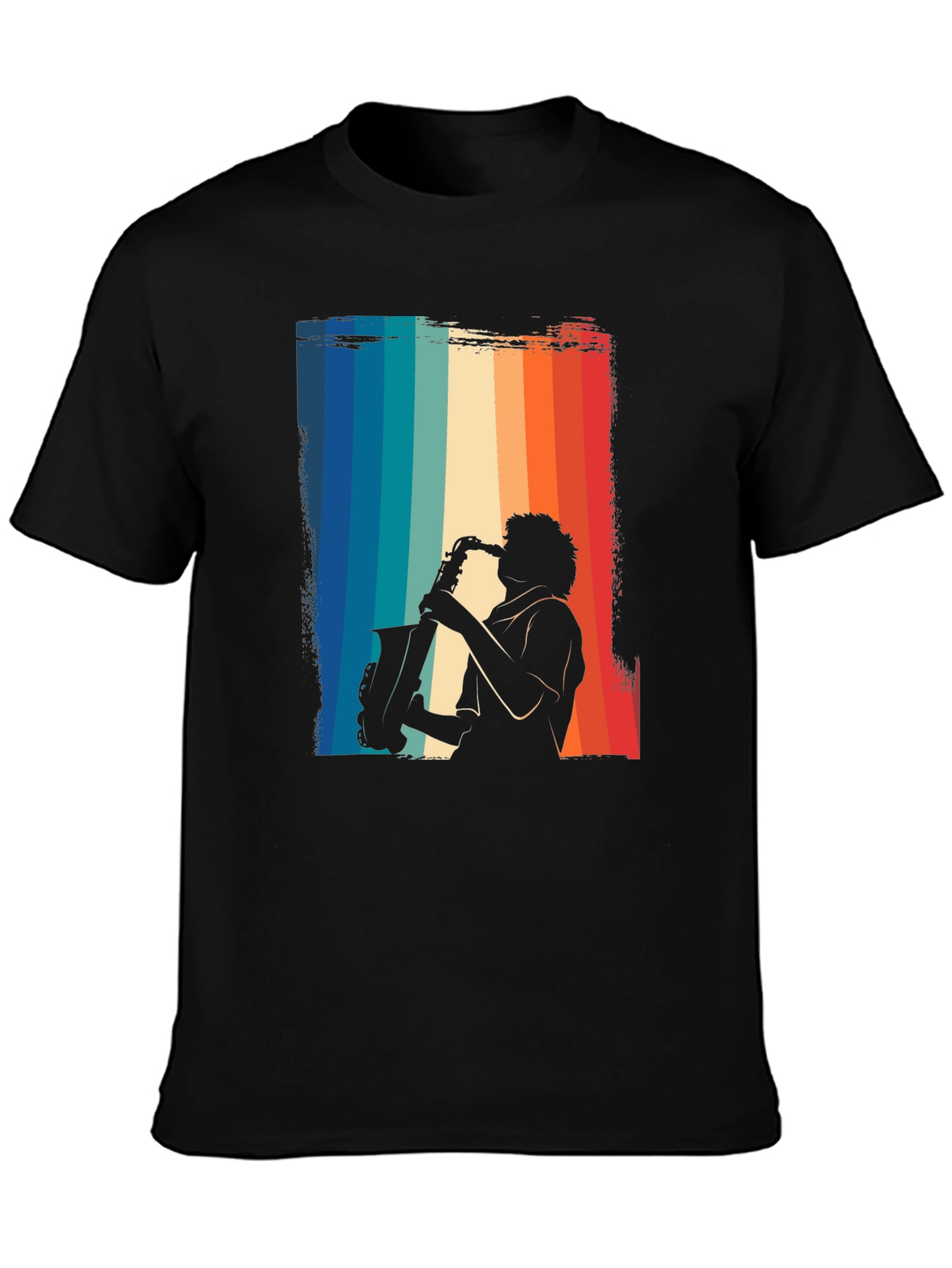 Retro Saxophone Player Graphic T-Shirt