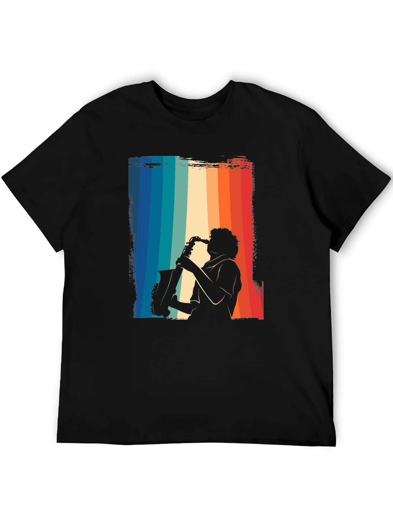 Retro Saxophone Player Graphic T-Shirt