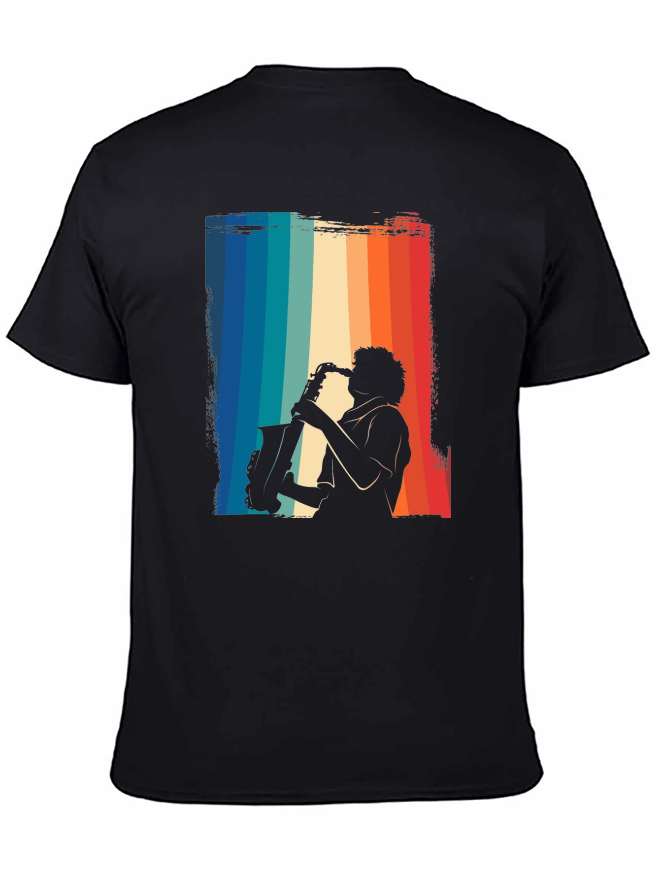 Retro Saxophone Player Graphic T-Shirt