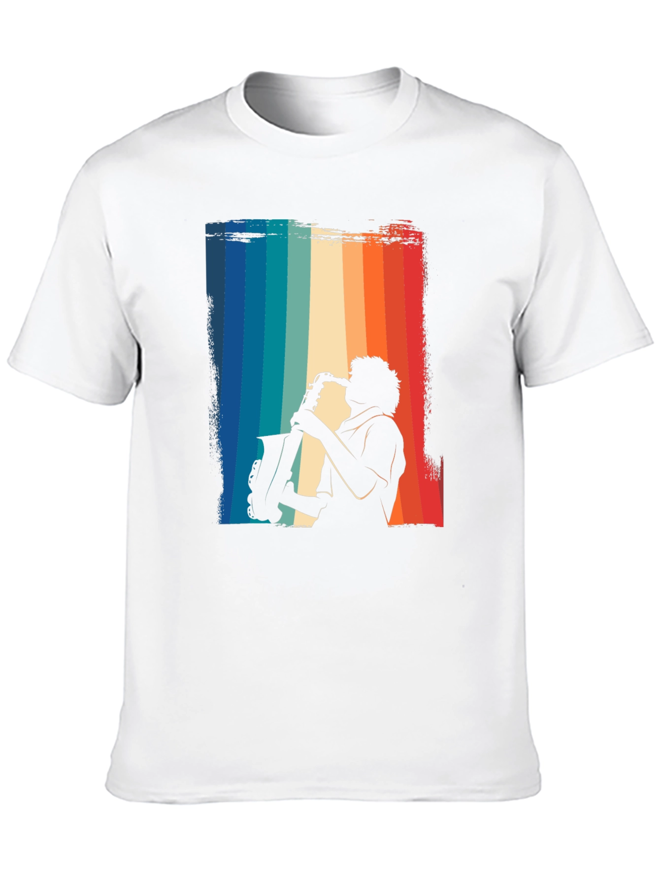 Retro Saxophone Player Graphic T-Shirt