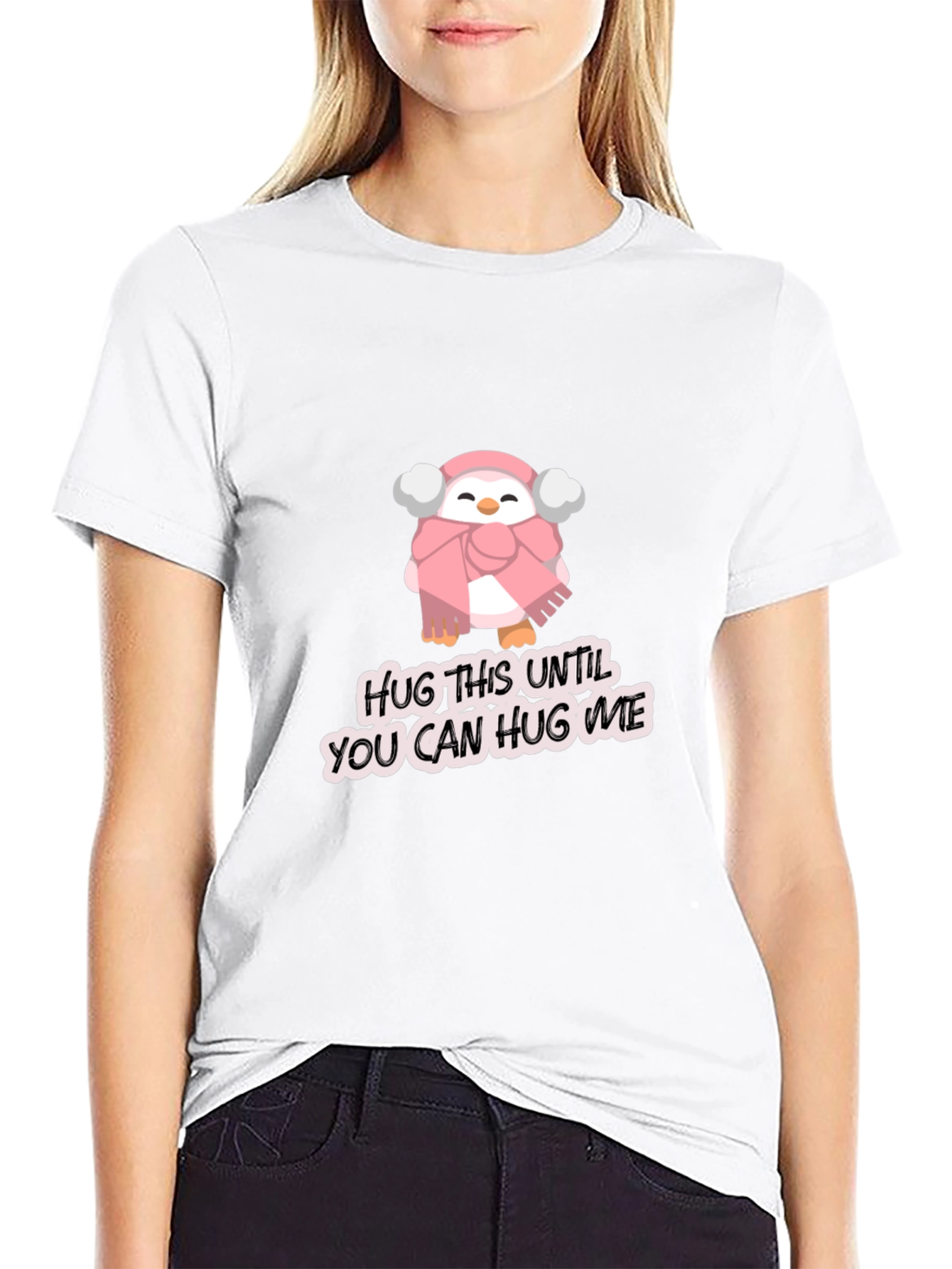 Cute Penguin Hug T-Shirt