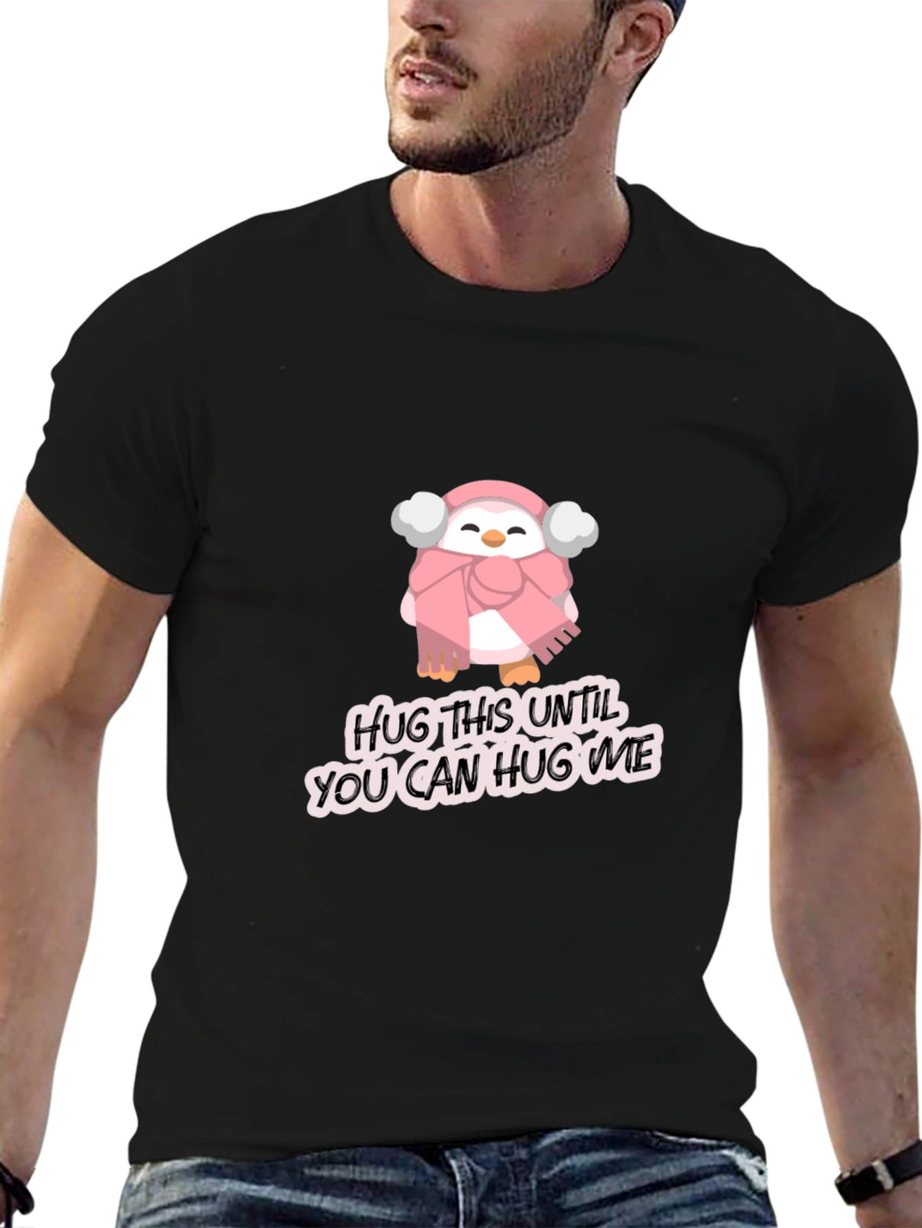 Cute Penguin Hug T-Shirt