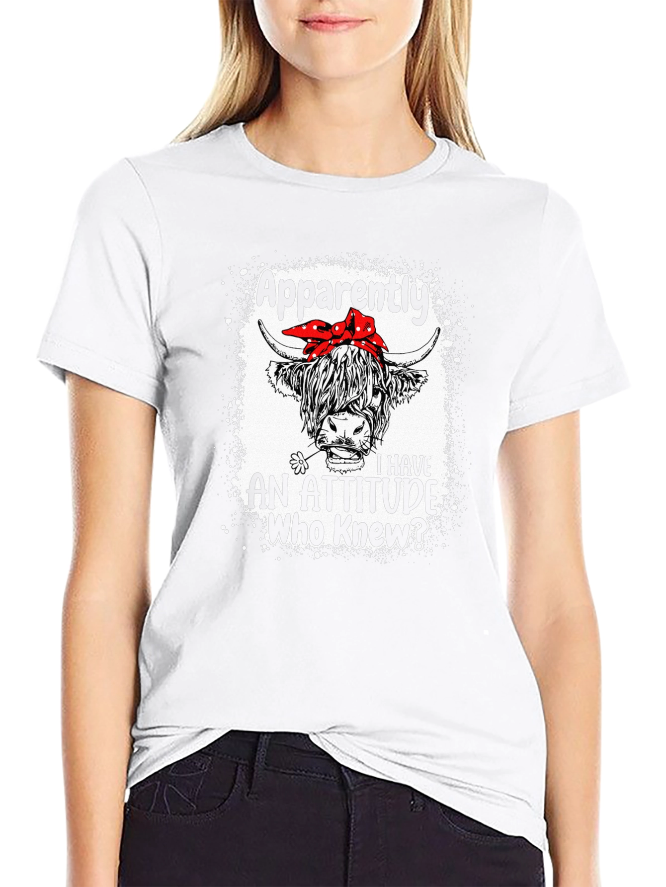 Funny Highland Cow Attitude T-Shirt
