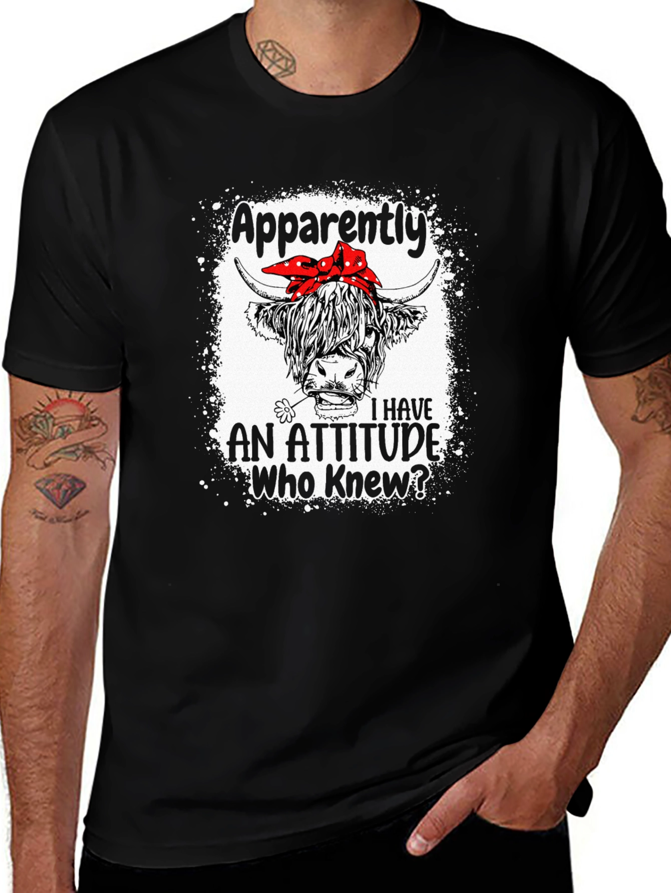 Funny Highland Cow Attitude T-Shirt