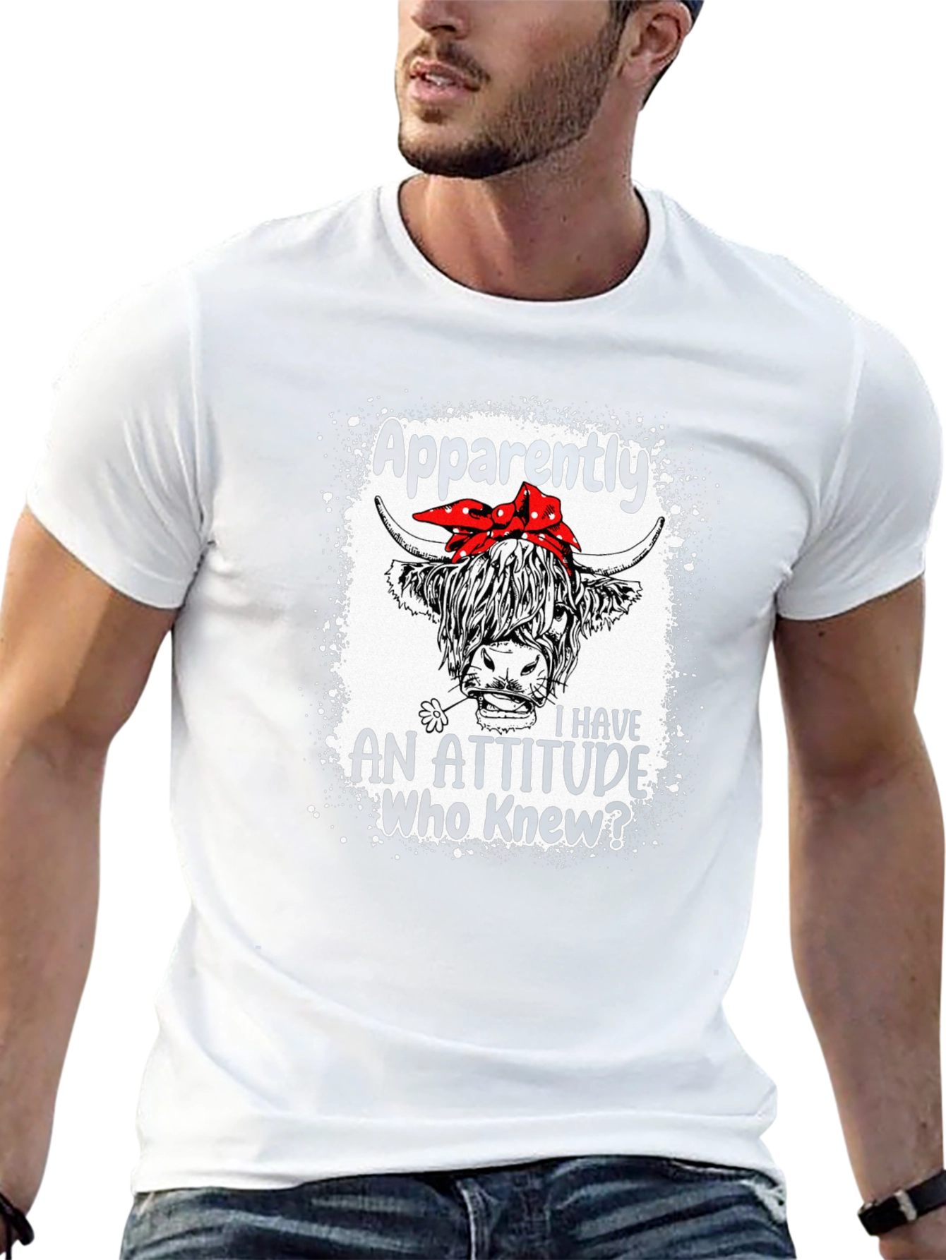 Funny Highland Cow Attitude T-Shirt