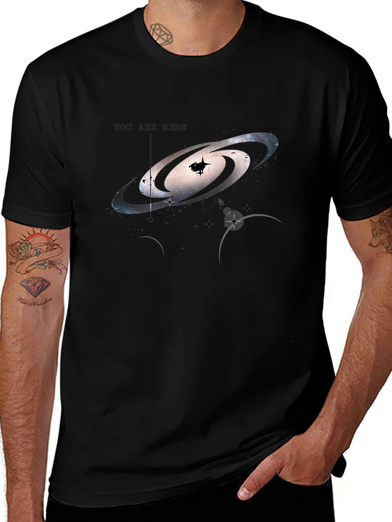 Galaxy You Are Here Graphic T-Shirt