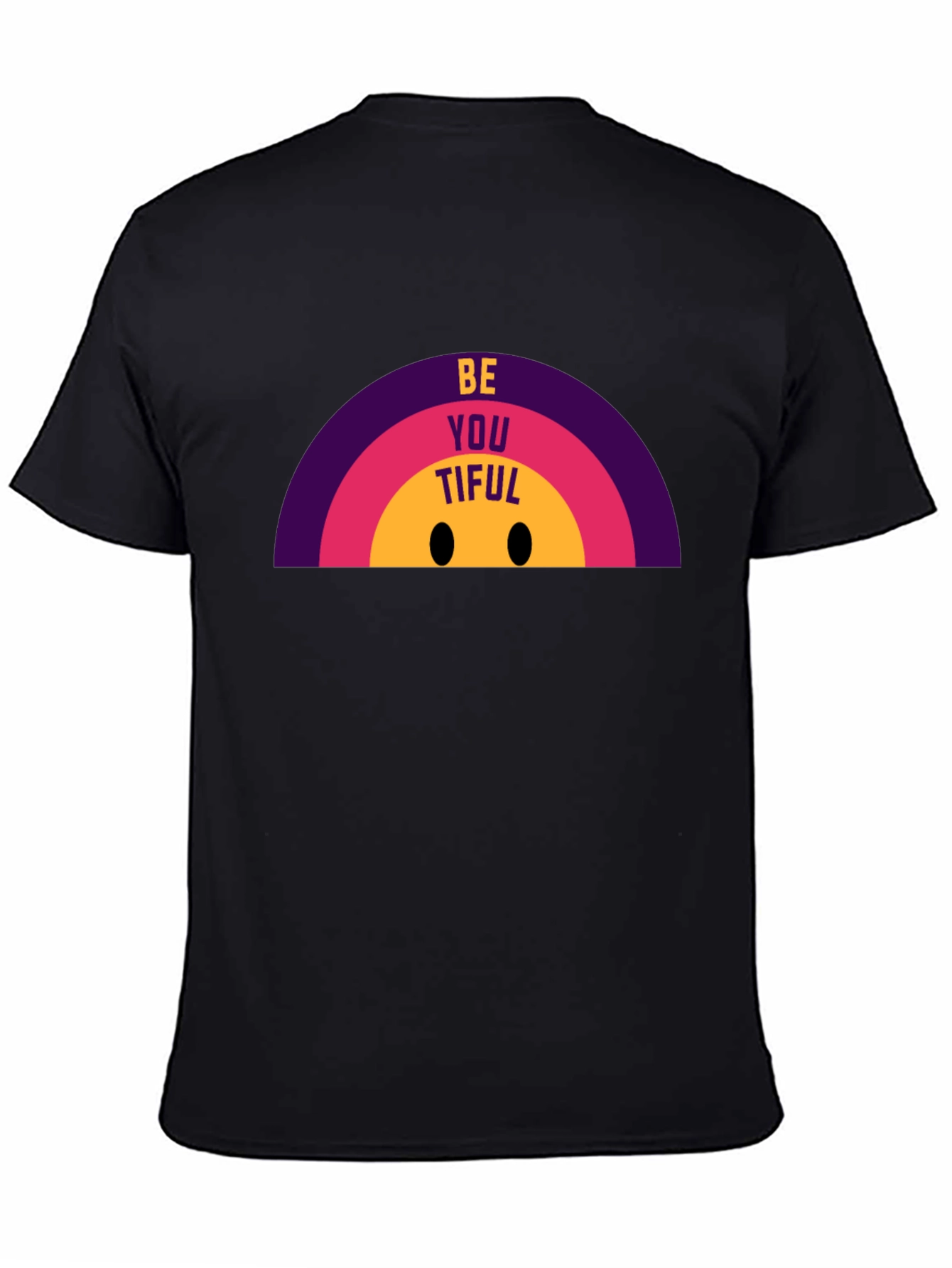 BeYOUtiful Graphic Tee - Black Casual T-Shirt