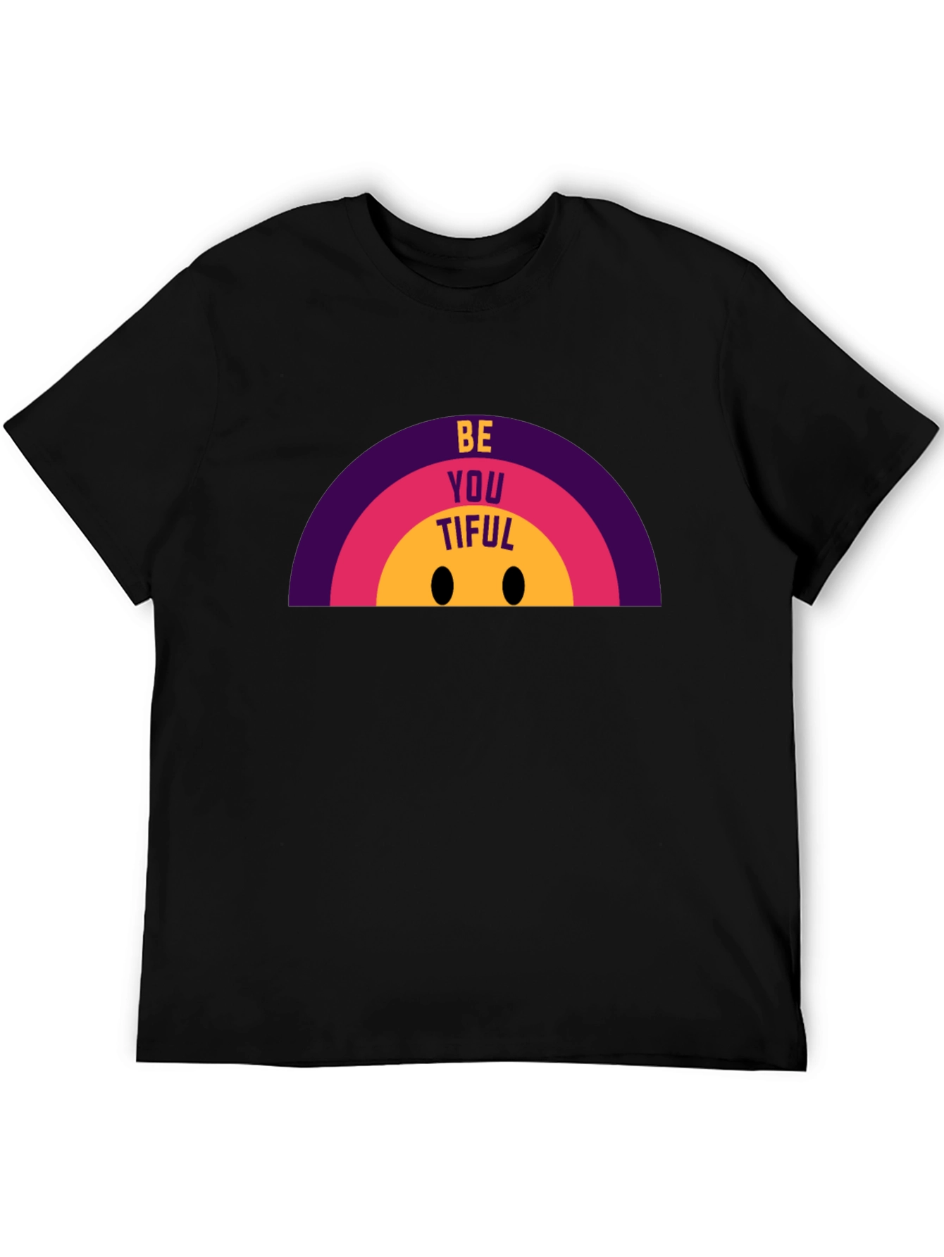 BeYOUtiful Graphic Tee - Black Casual T-Shirt