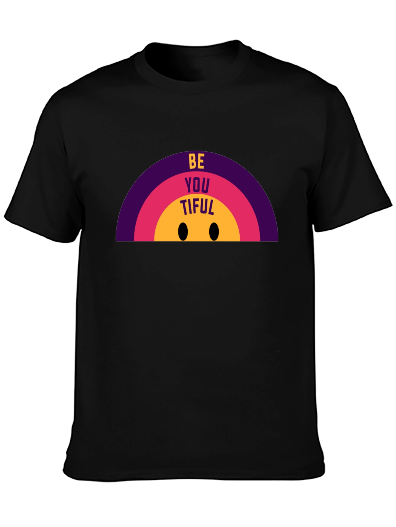 BeYOUtiful Graphic Tee - Black Casual T-Shirt