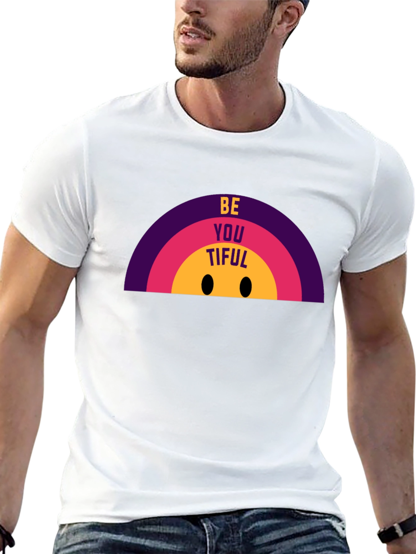 BeYOUtiful Graphic Tee - Black Casual T-Shirt
