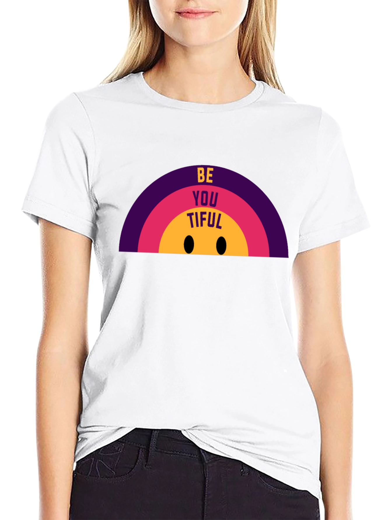 BeYOUtiful Graphic Tee - Black Casual T-Shirt
