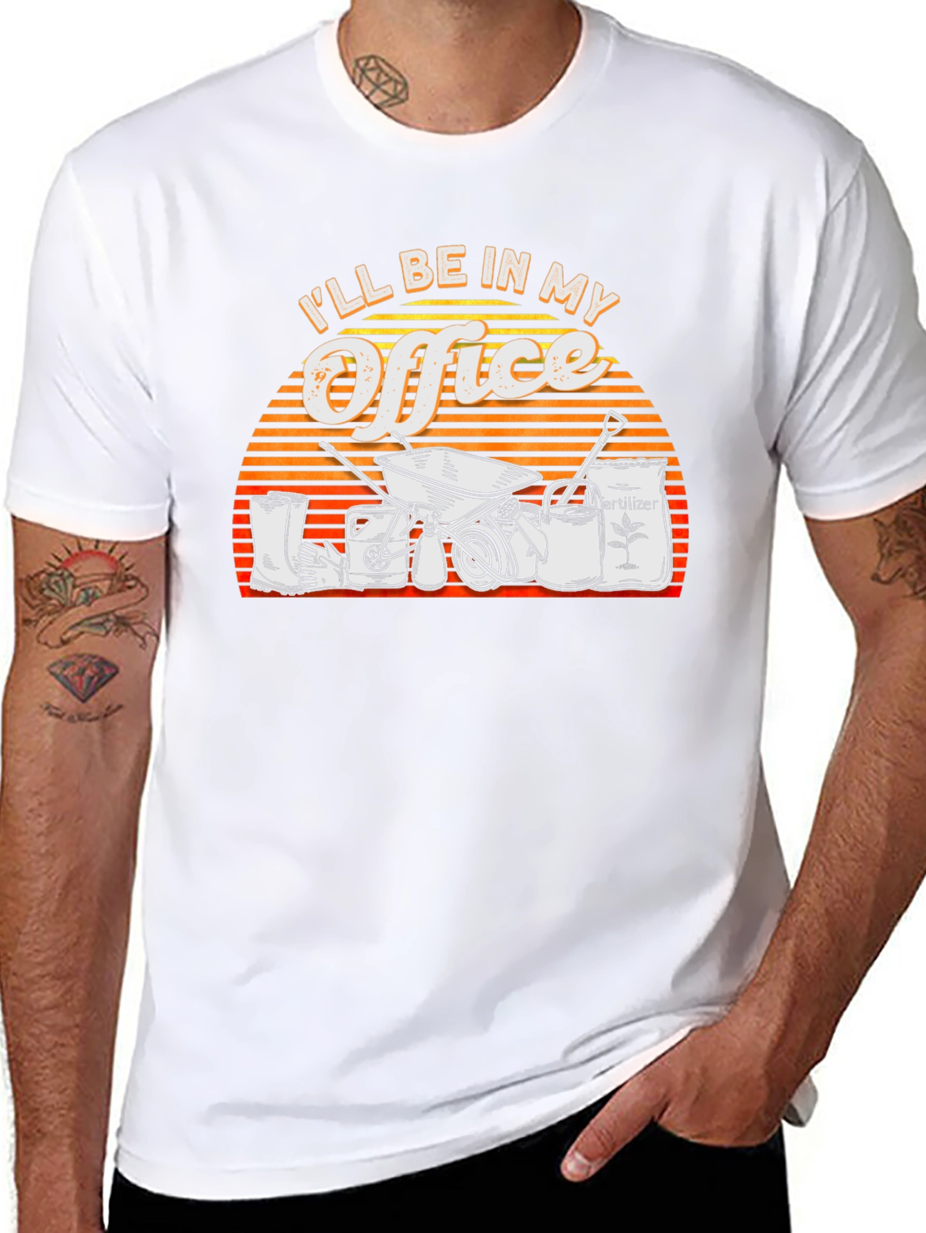 Gardeners Office T-Shirt - Black Cotton Tee