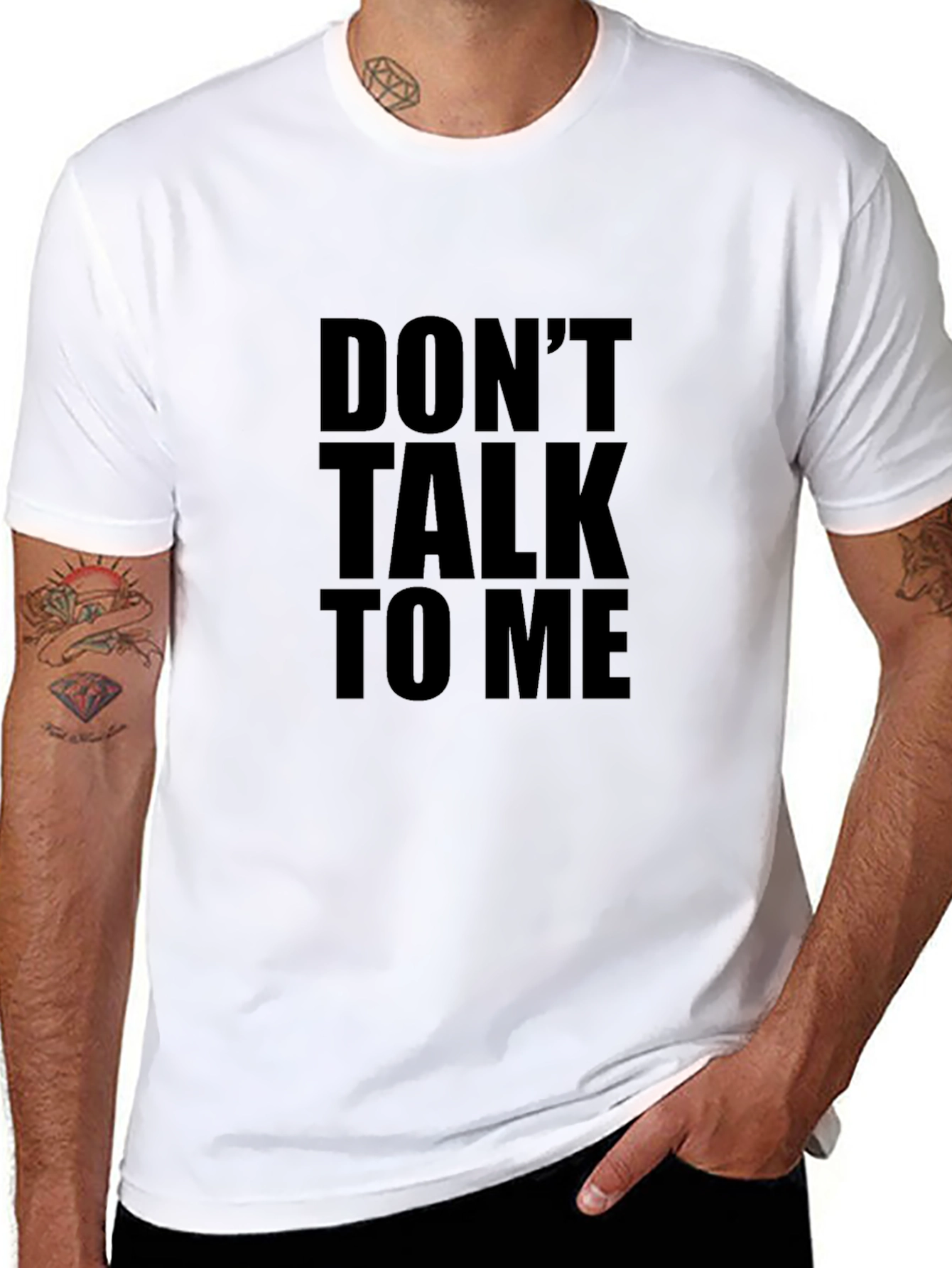 Dont Talk To Me Black T-Shirt