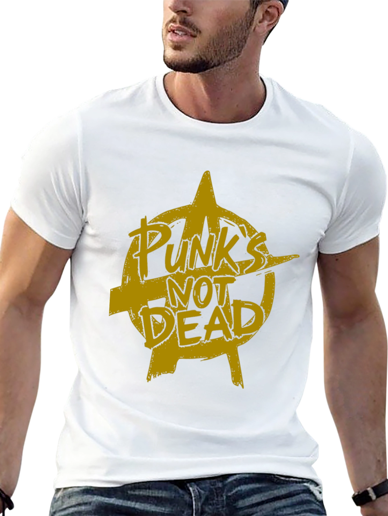 Punks Not Dead Graphic Tee - Black Cotton T-Shirt
