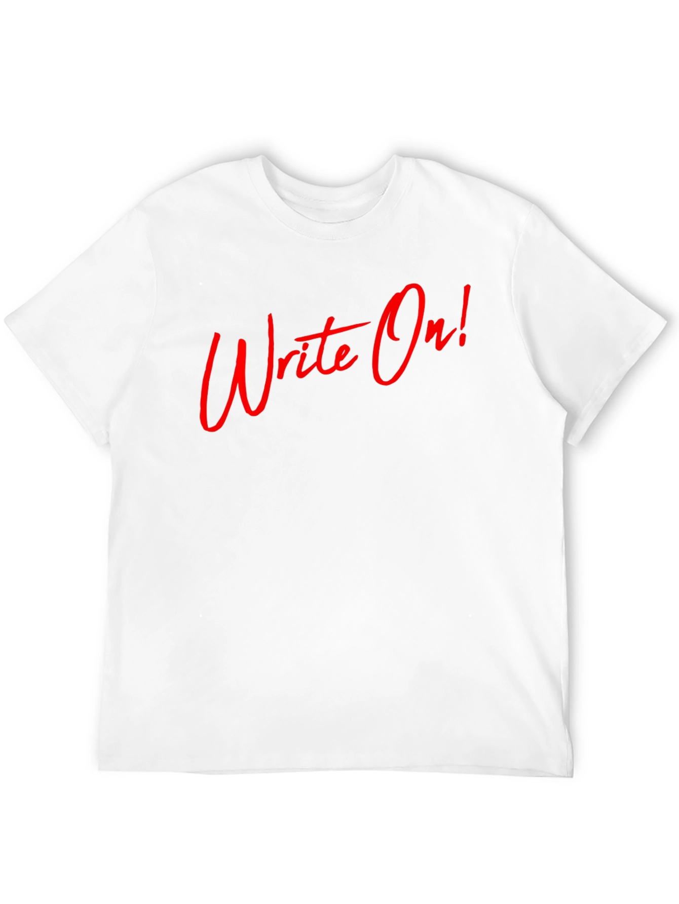 Write On! Graphic Tee - Black Cotton T-Shirt
