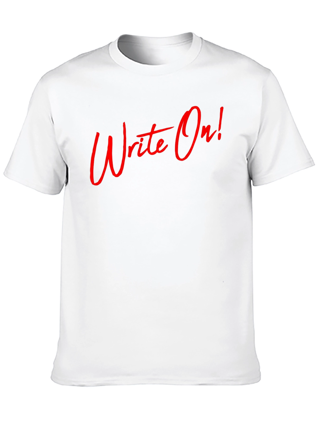 Write On! Graphic Tee - Black Cotton T-Shirt