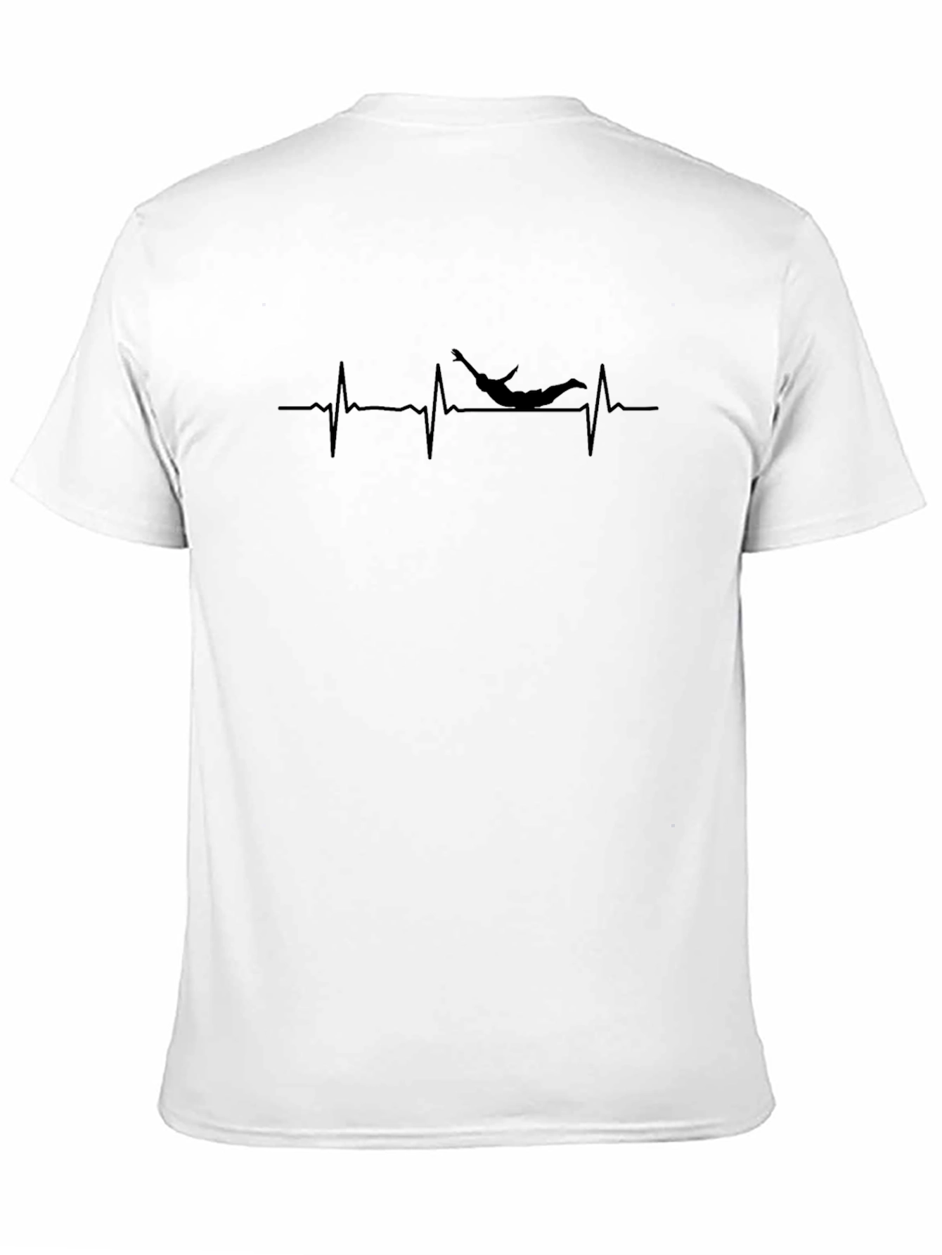 Skydiving Heartbeat T-Shirt - Thrill Seeker Tee