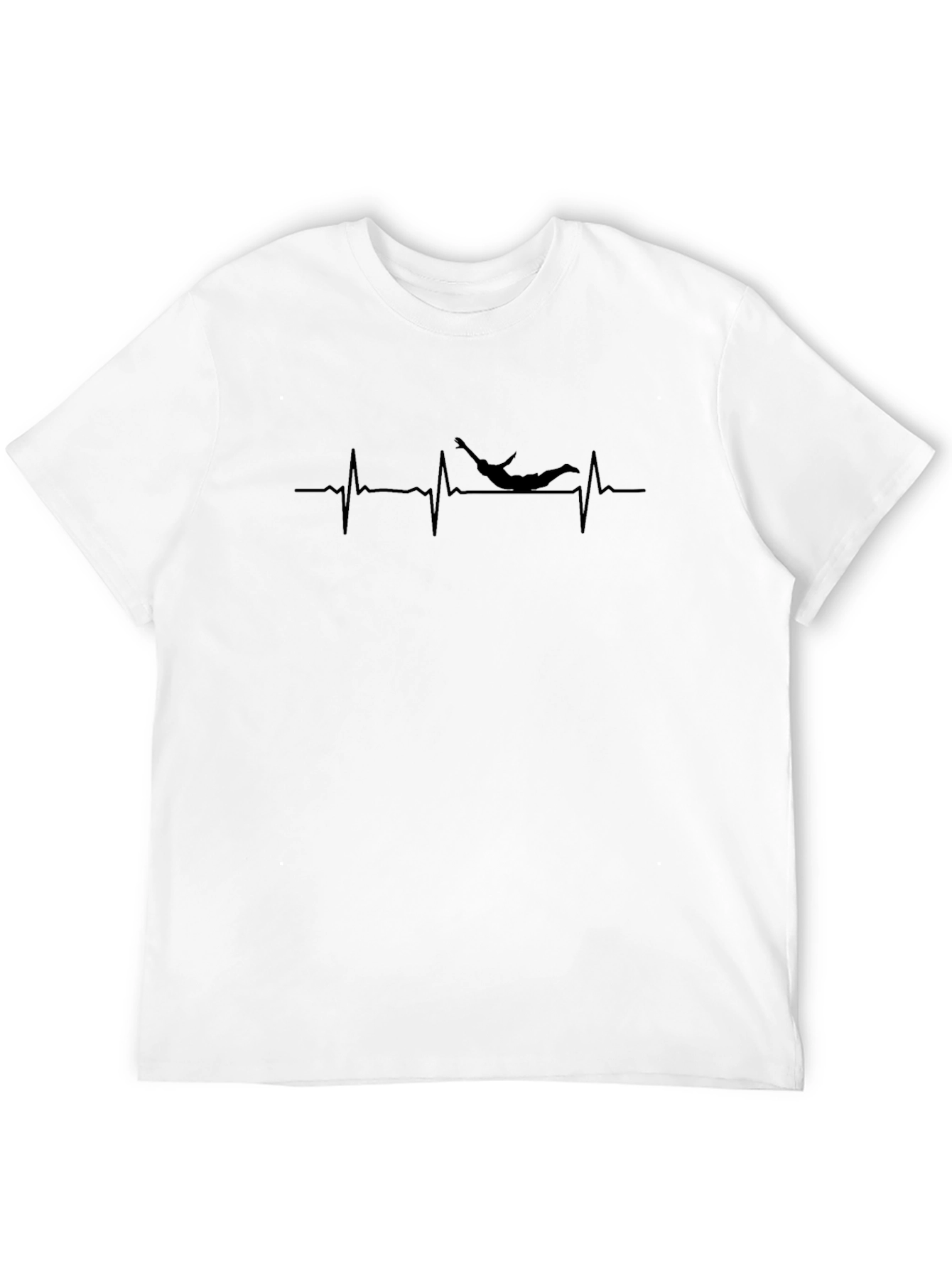 Skydiving Heartbeat T-Shirt - Thrill Seeker Tee