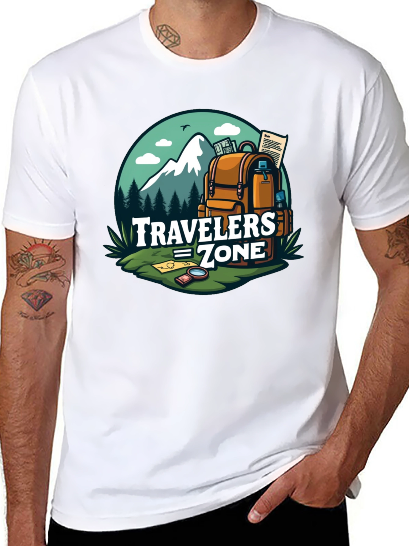 Travelers Zone Graphic Tee - Adventure Awaits