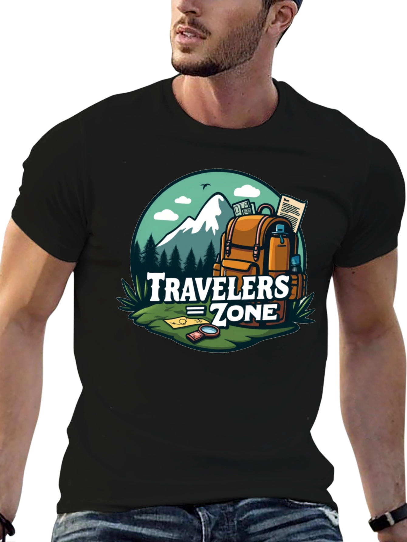 Travelers Zone Graphic Tee - Adventure Awaits