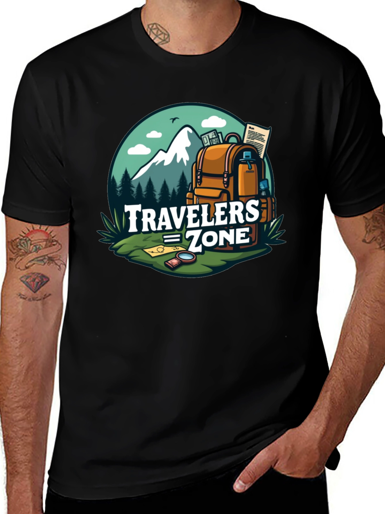 Travelers Zone Graphic Tee - Adventure Awaits