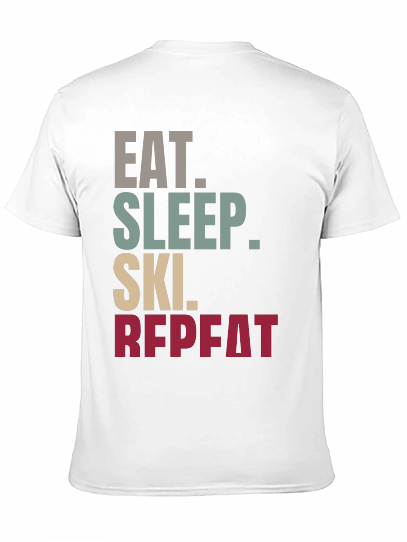 Eat Sleep Ski Repeat T-Shirt | Sporty Style