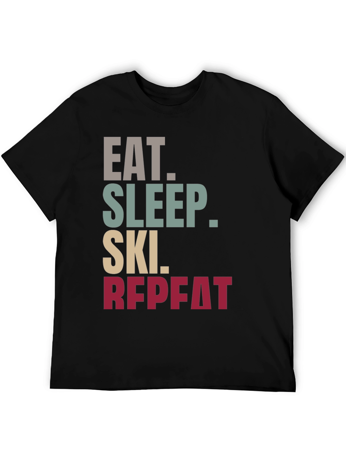 Eat Sleep Ski Repeat T-Shirt | Sporty Style