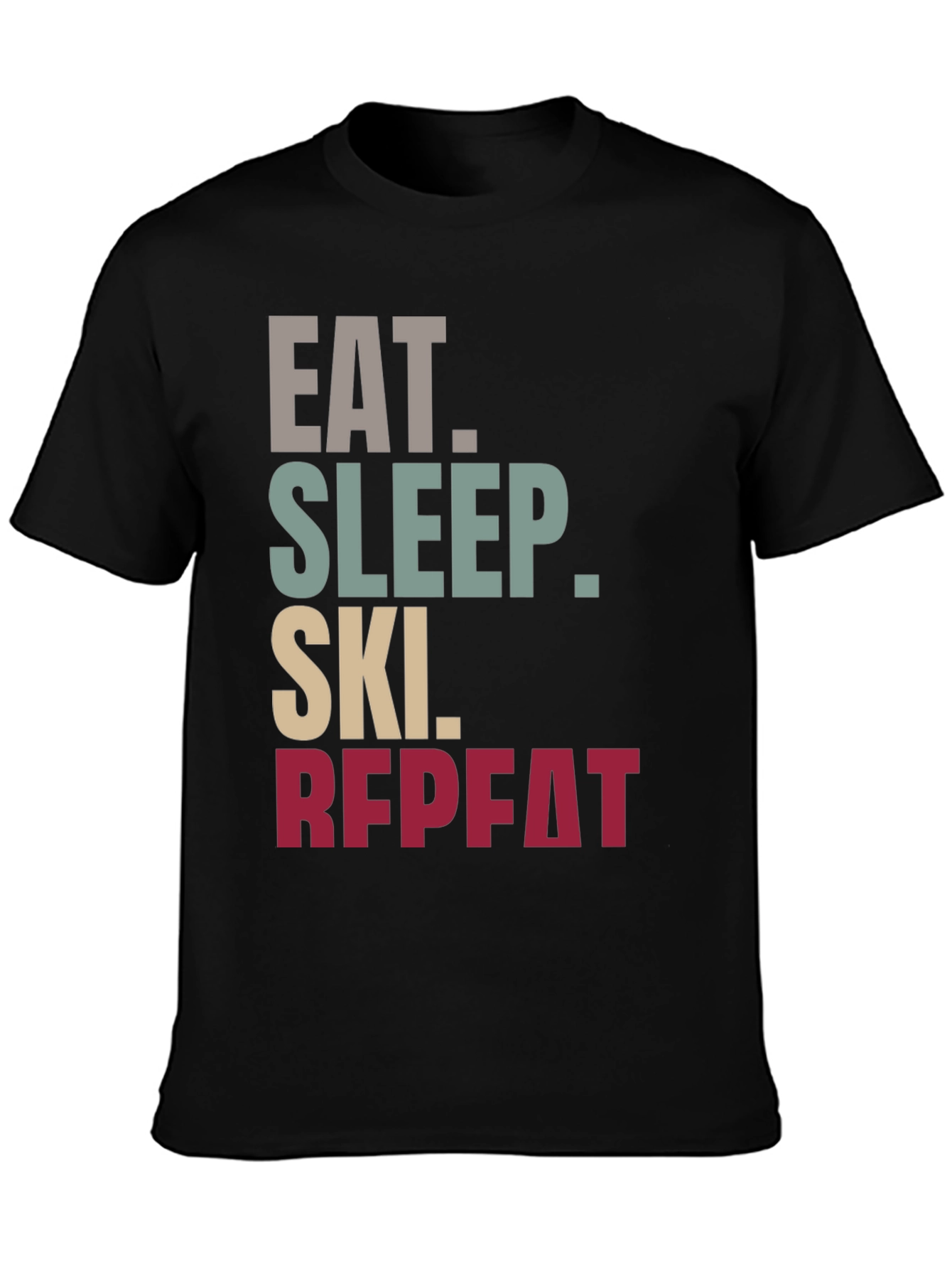 Eat Sleep Ski Repeat T-Shirt | Sporty Style