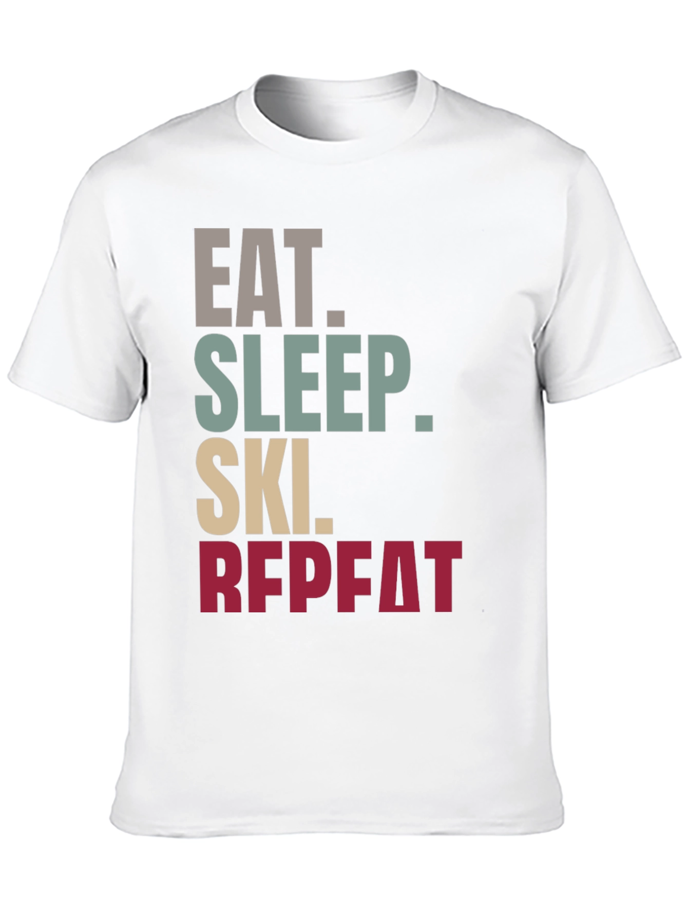 Eat Sleep Ski Repeat T-Shirt | Sporty Style