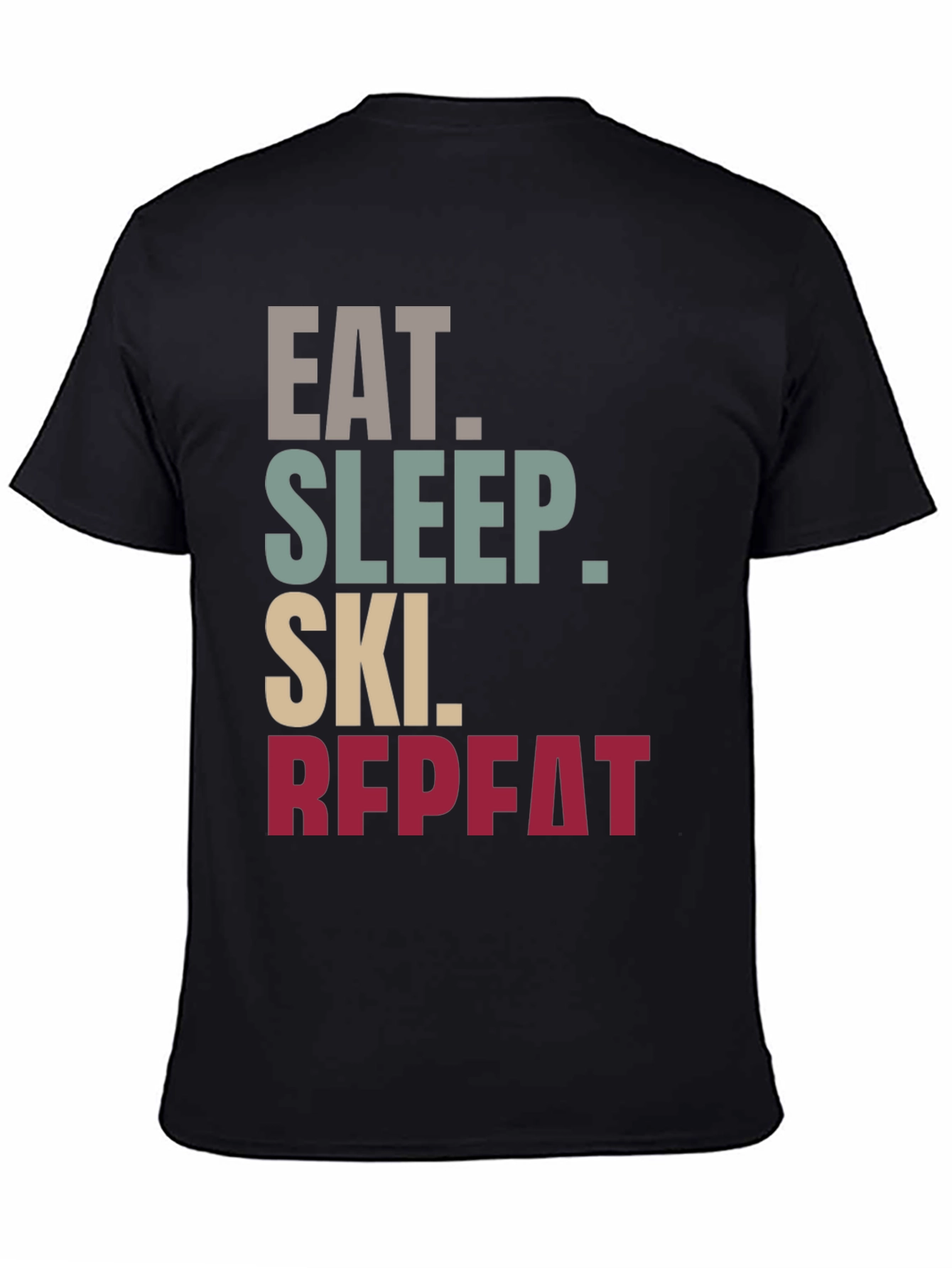 Eat Sleep Ski Repeat T-Shirt | Sporty Style