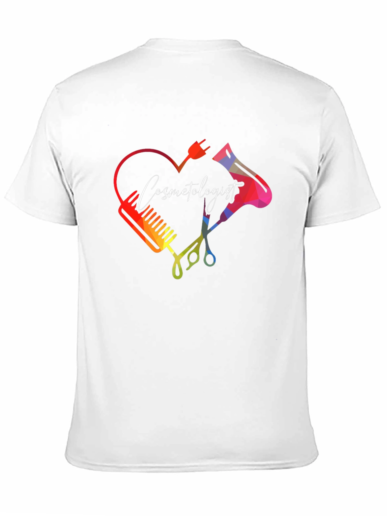 Cosmetologist Heart Graphic T-Shirt - Stylish Salon Apparel