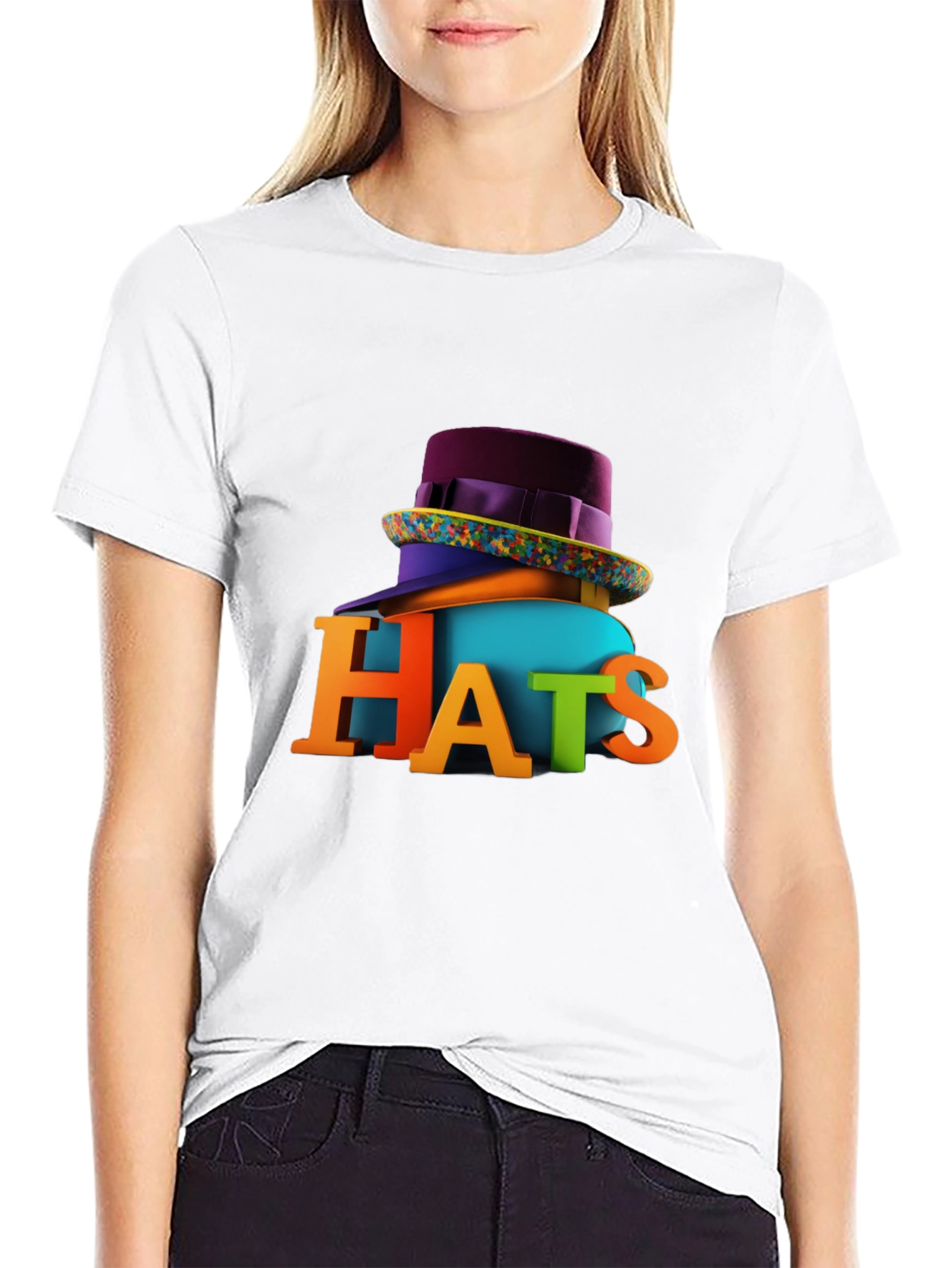 Colorful Hats Graphic Tee