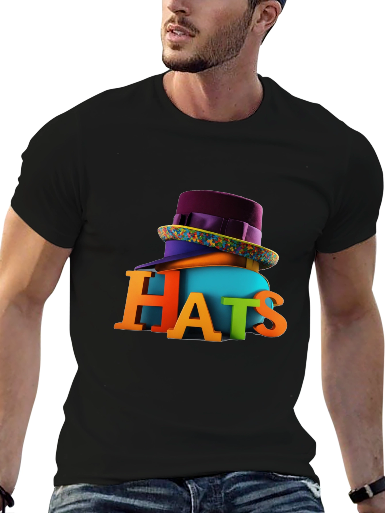 Colorful Hats Graphic Tee