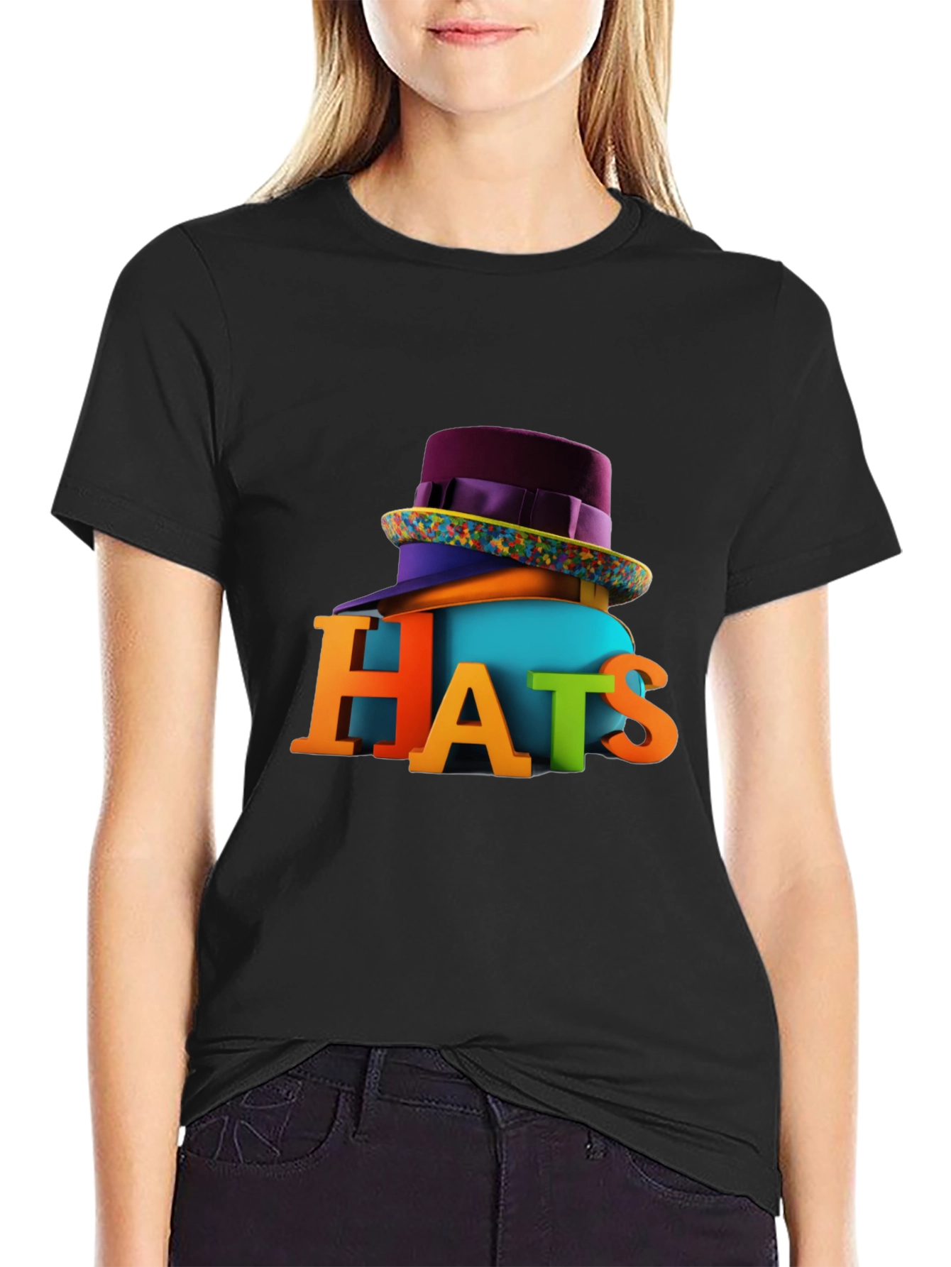 Colorful Hats Graphic Tee