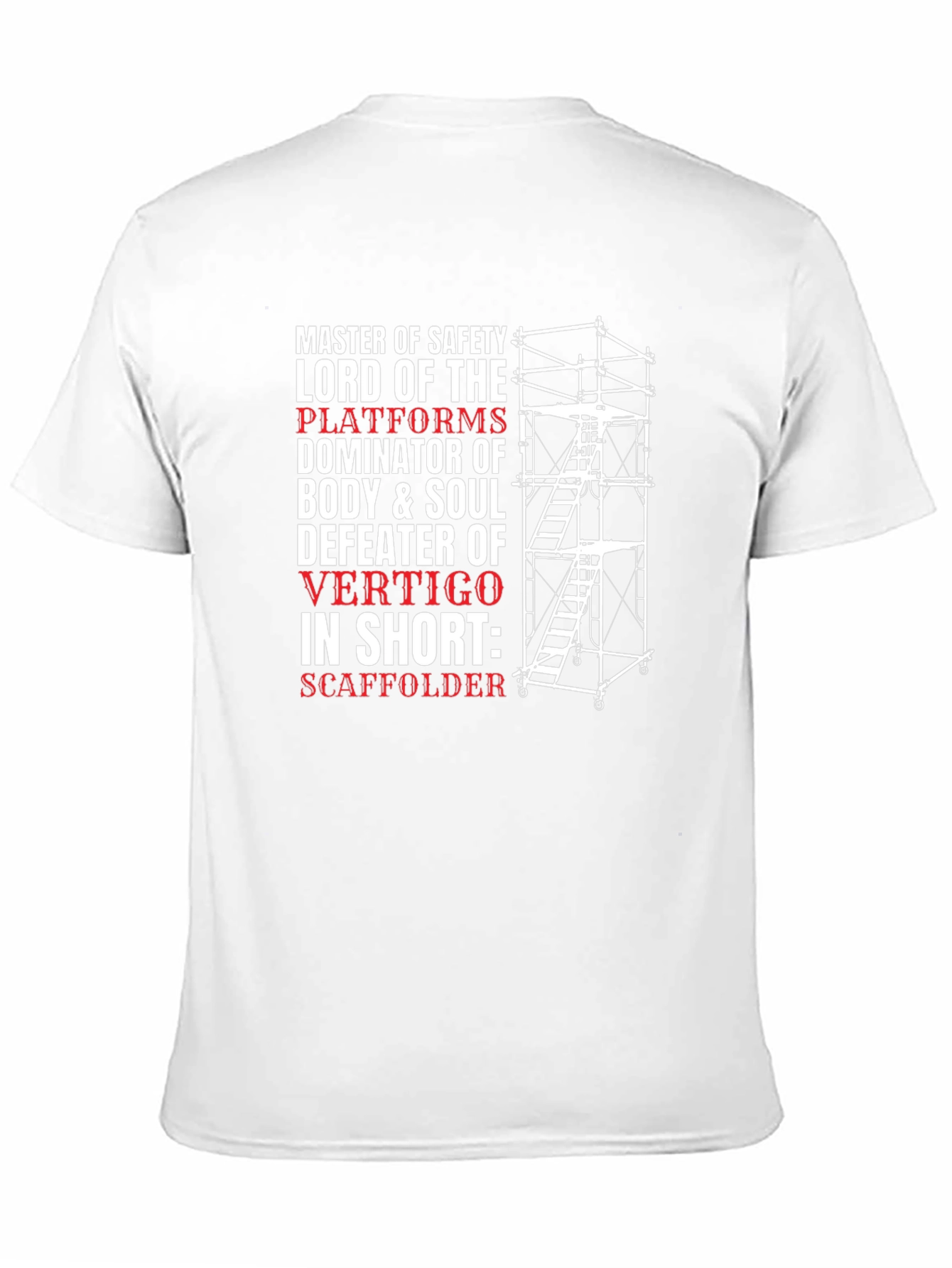 Safety Master Scaffolder Graphic T-Shirt