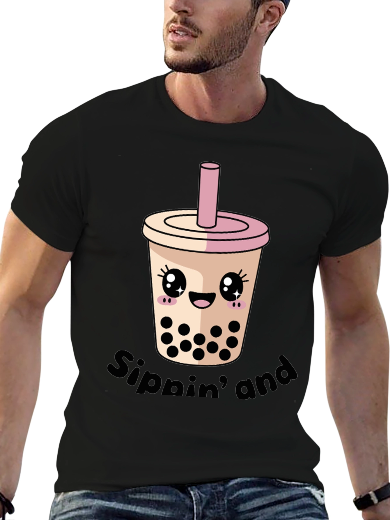 Kawaii Bubble Tea T-Shirt - Sippin and Boba