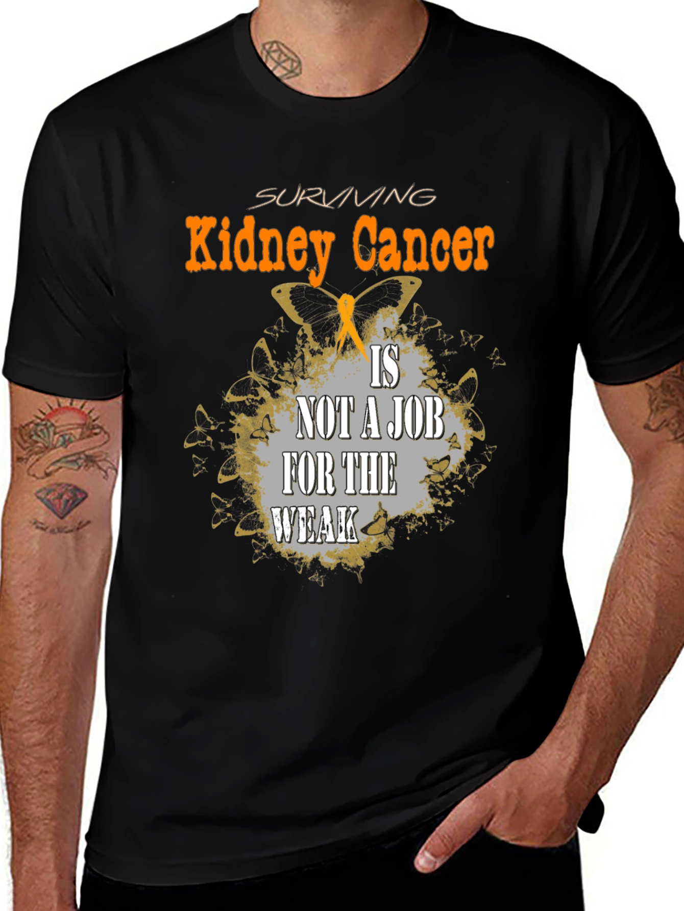 Kidney Cancer Survivor T-Shirt - Black