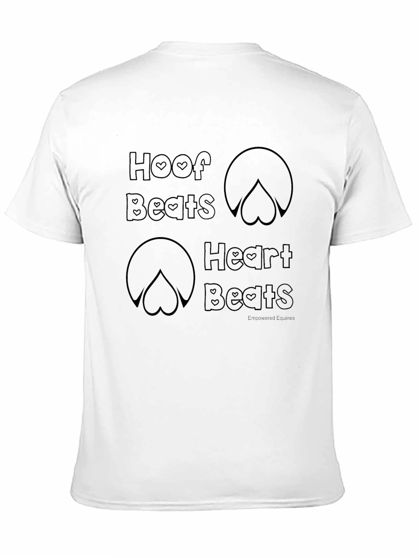 Hoof Beats Heart Beats Black T-Shirt