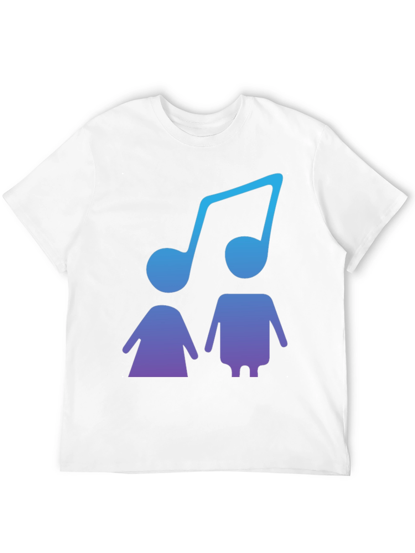 Musical Duo Graphic Tee - Stylish Black T-Shirt