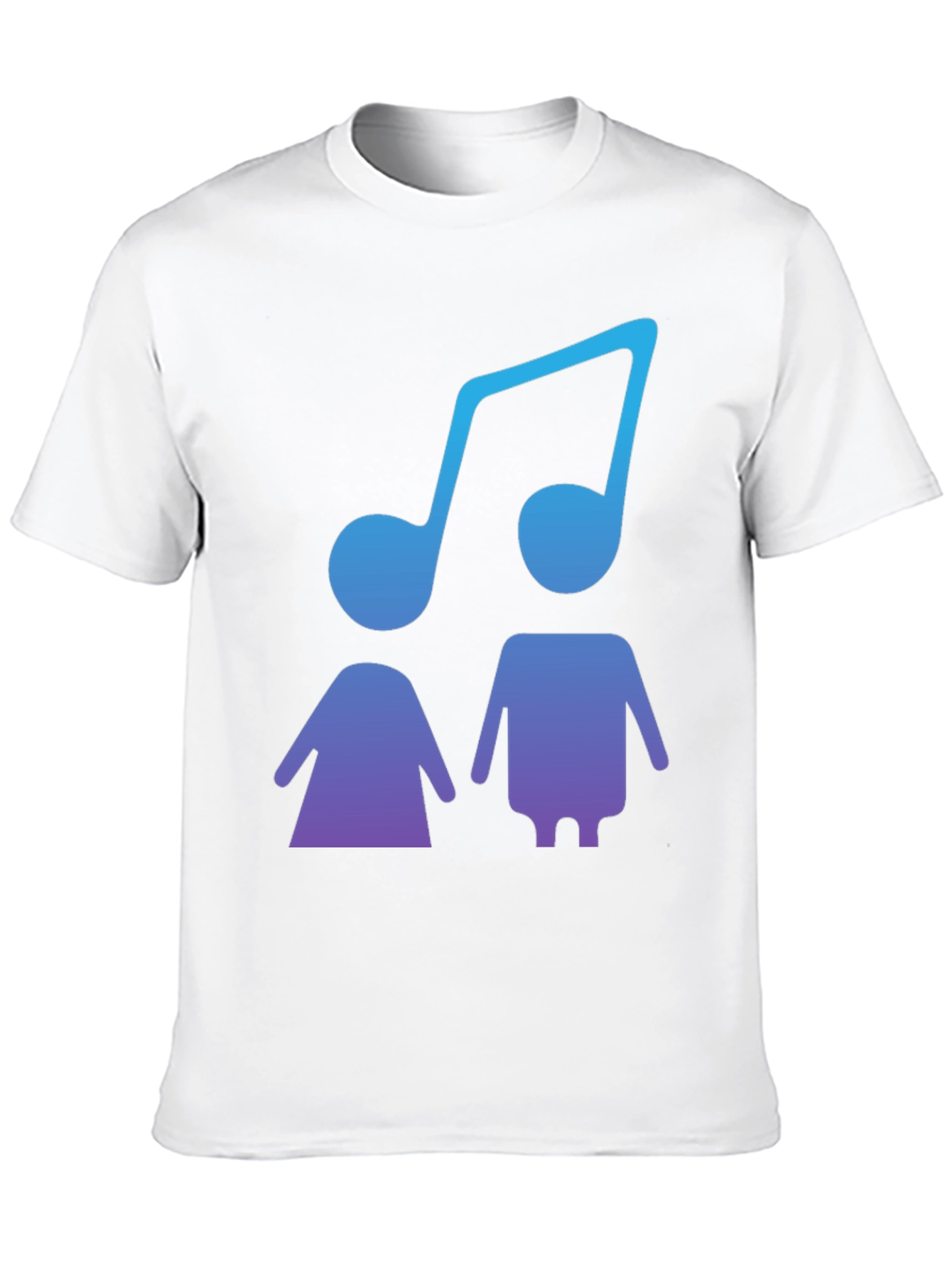 Musical Duo Graphic Tee - Stylish Black T-Shirt